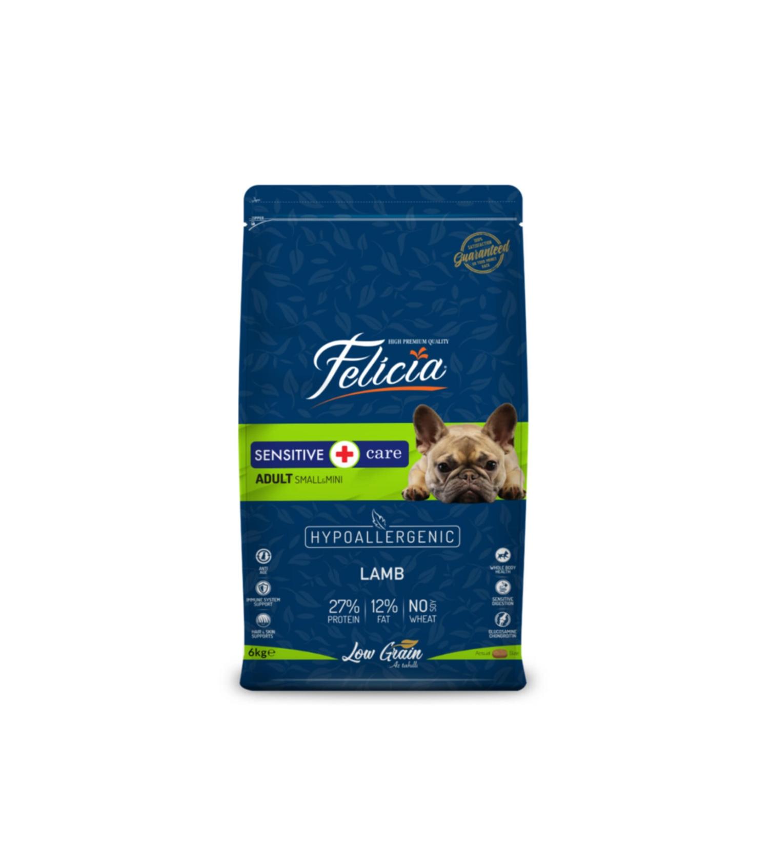 Felicia Low Grain 6 Kg Adult Lamb Small/mini Hypoallergenic Dog Food