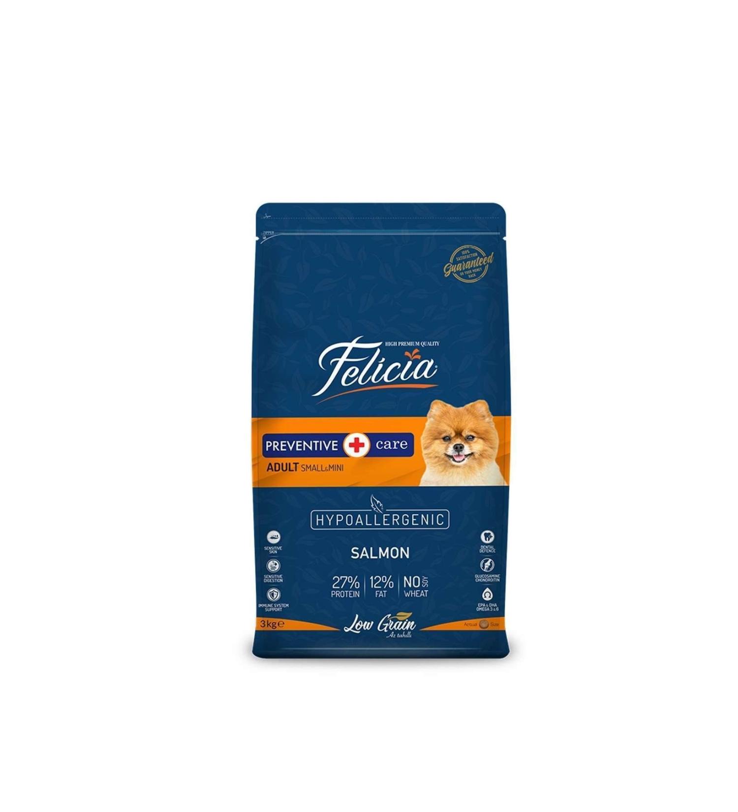 Felicia Low Grain Adult Salmon Hypoallergenic Cat Food 2 kg + Sieve Cat Toilet Mat