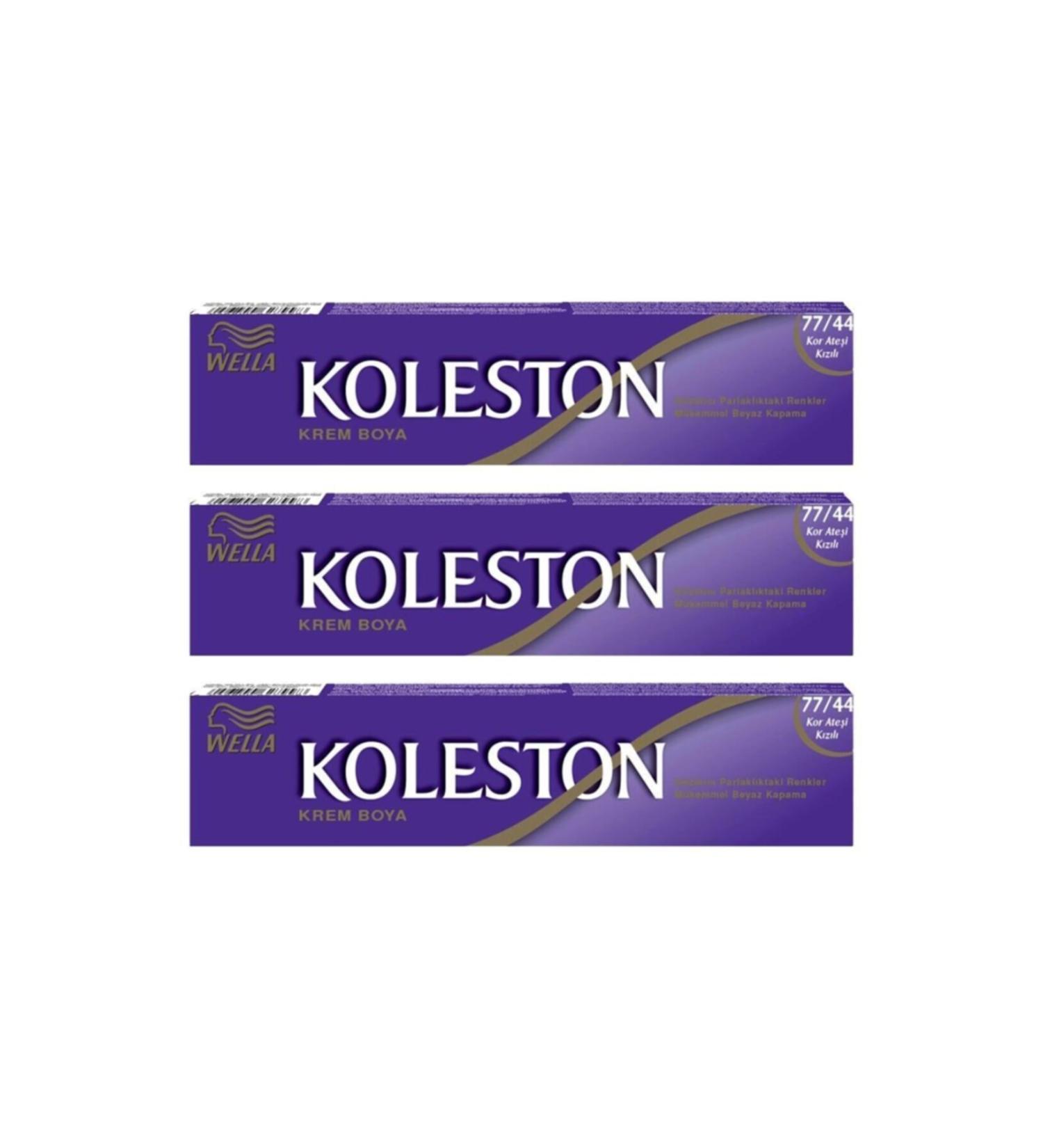 Wella Tube Paint 60 ml- 77.44 Red Hot Fire 3 Pieces