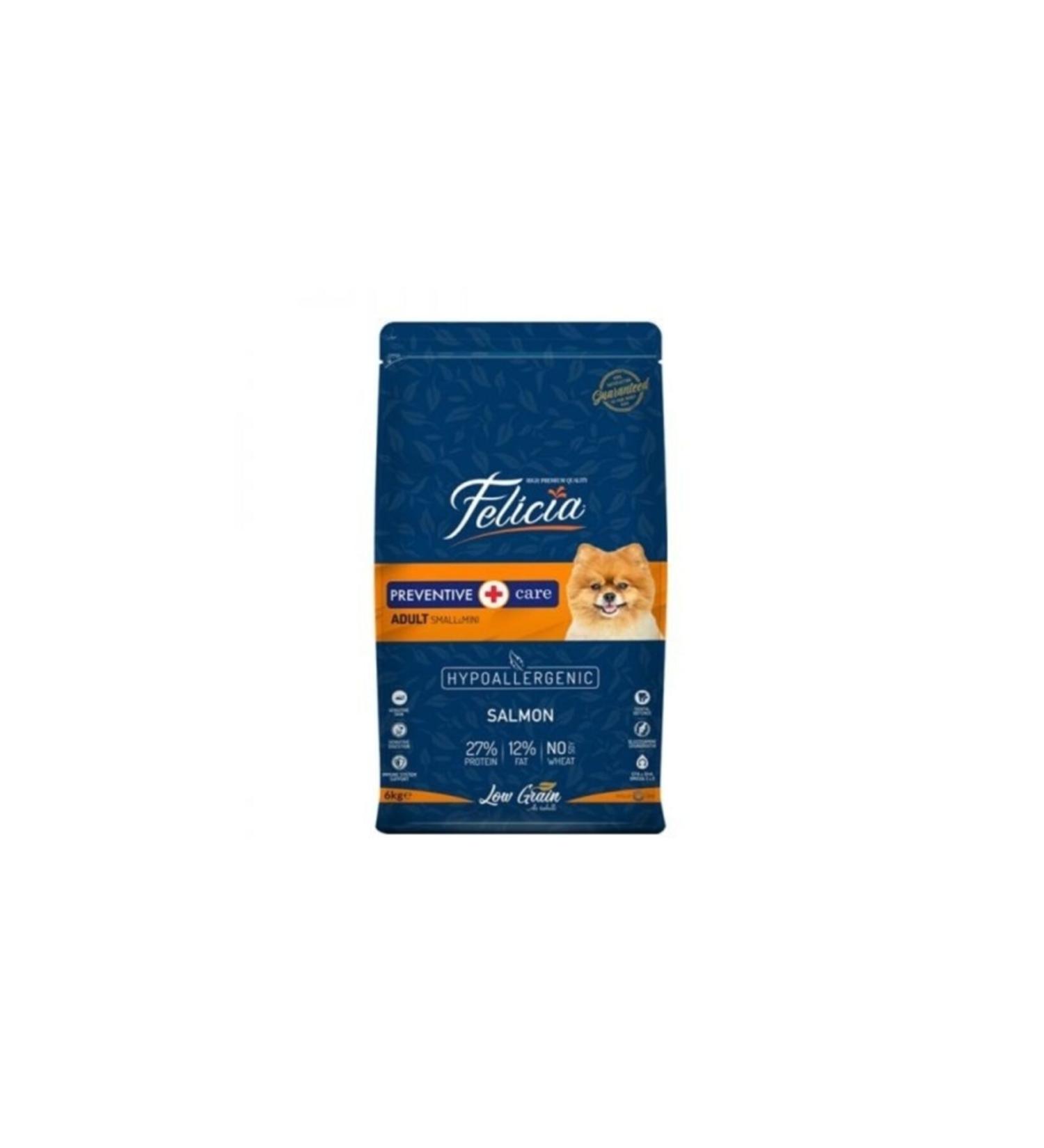 Felicia Low Grain Hypoallergenic Salmon Small Breed Adult Dog Food 3 Kg