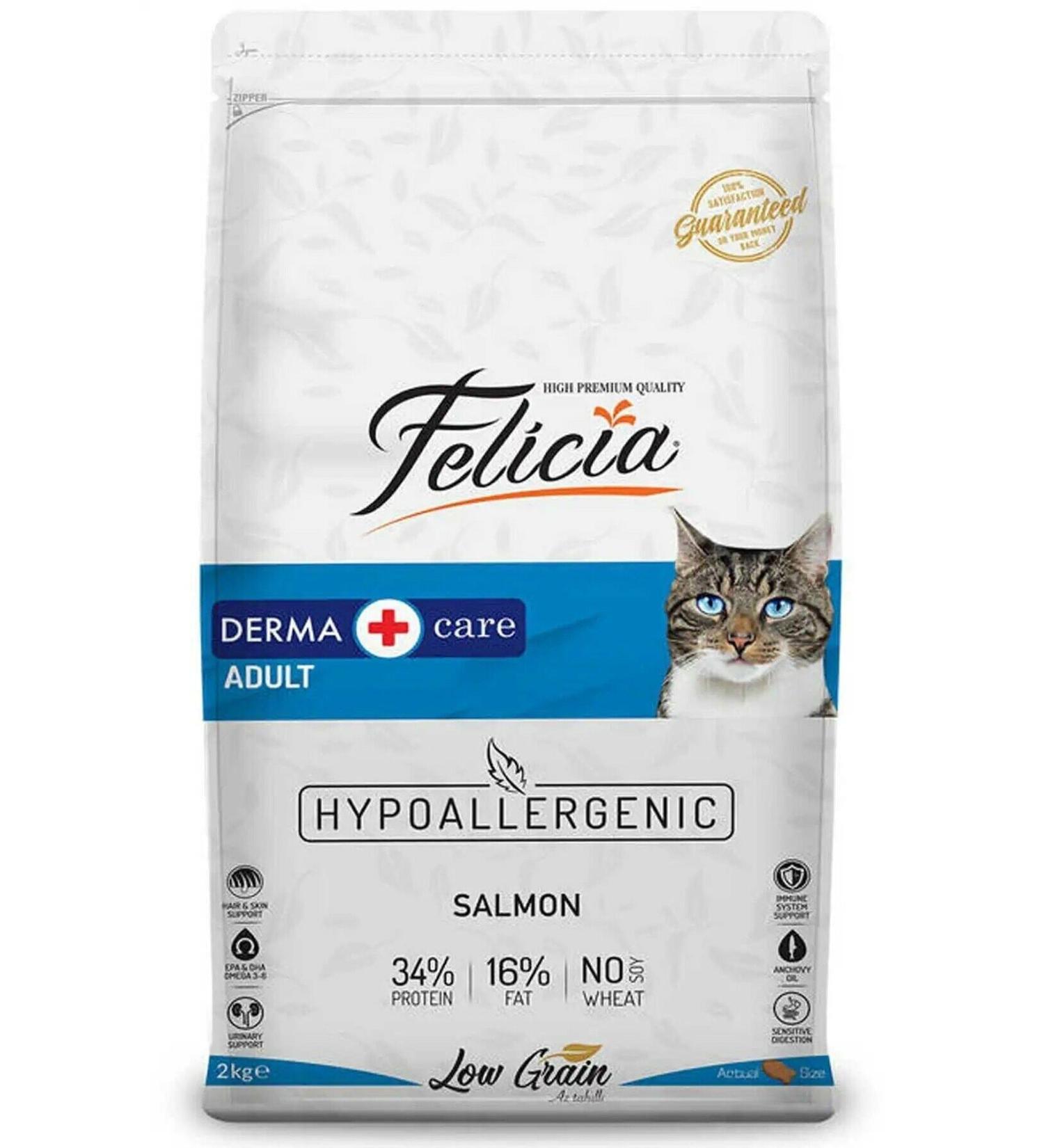 Felicia Low Grain Hypoallergenic Salmon Sterilized Cat Food 2 Kg