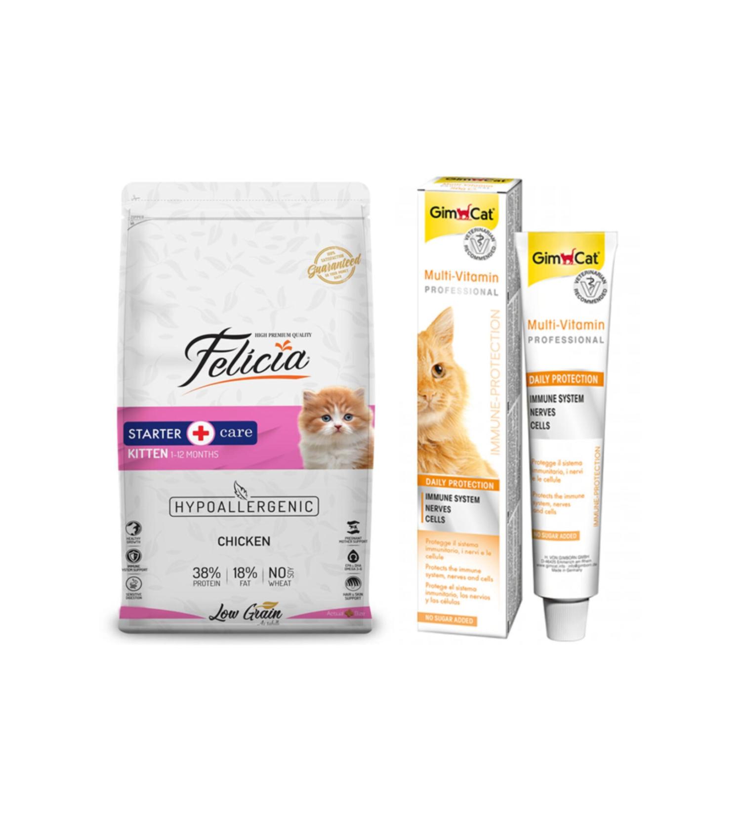 Felicia Low Grain Kitten 2 kg Chicken Hypoallergenic Cat Food