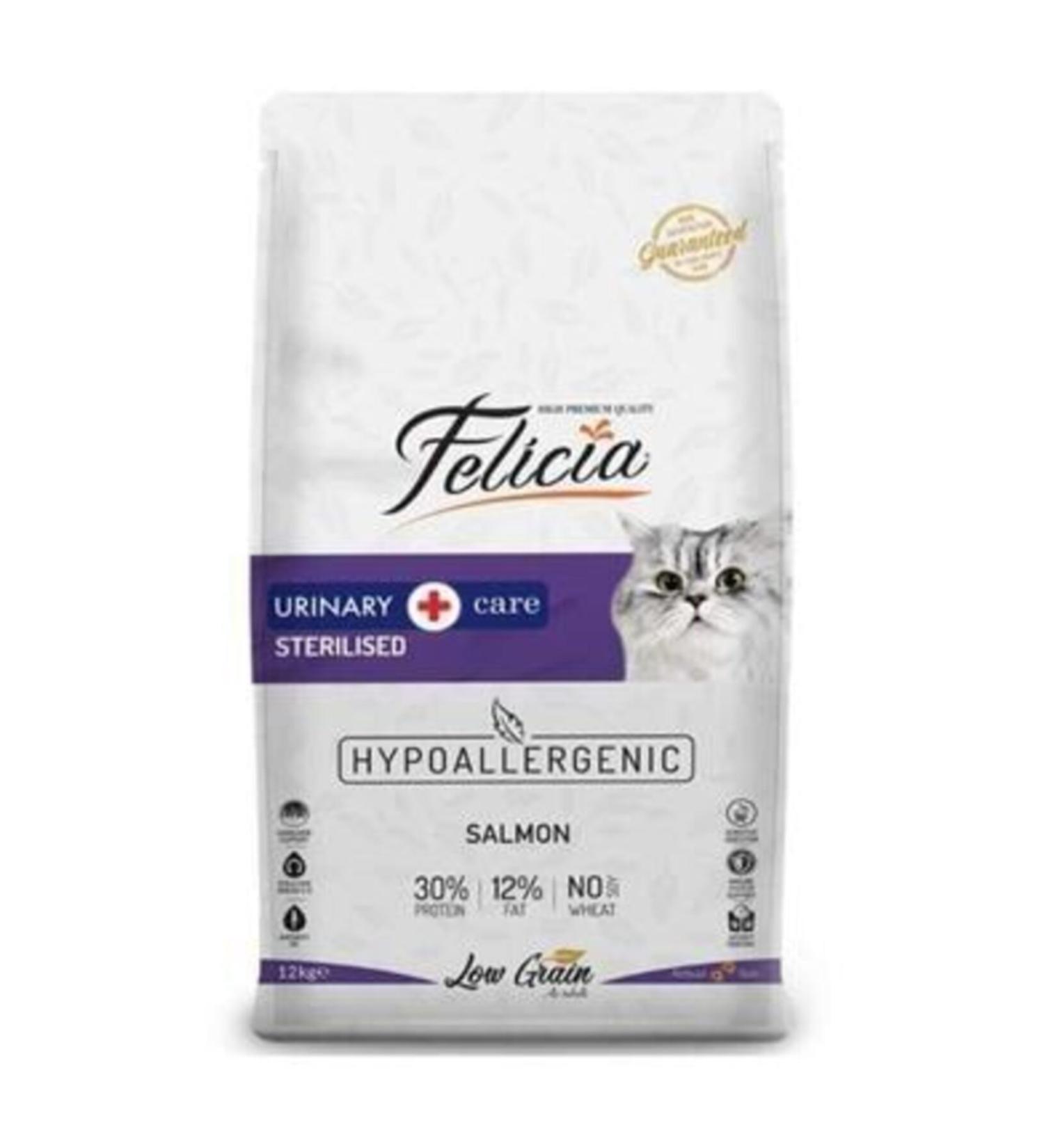 Felicia Low Grain Sterilized Salmon Sterilized Cat Food 12 Kg