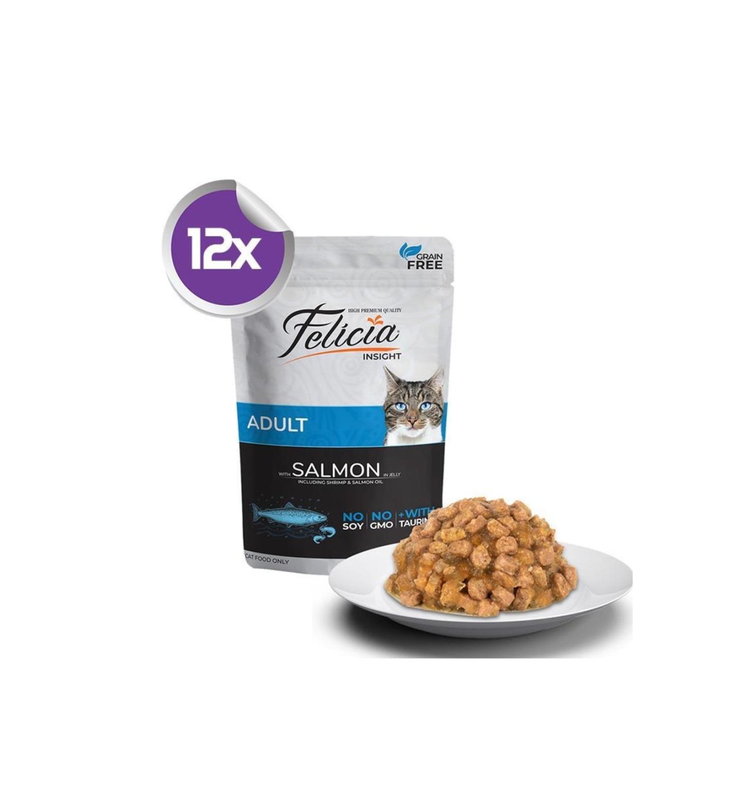 Felicia Salmon Grain-Free Adult Cat Canned Food 12x85gr