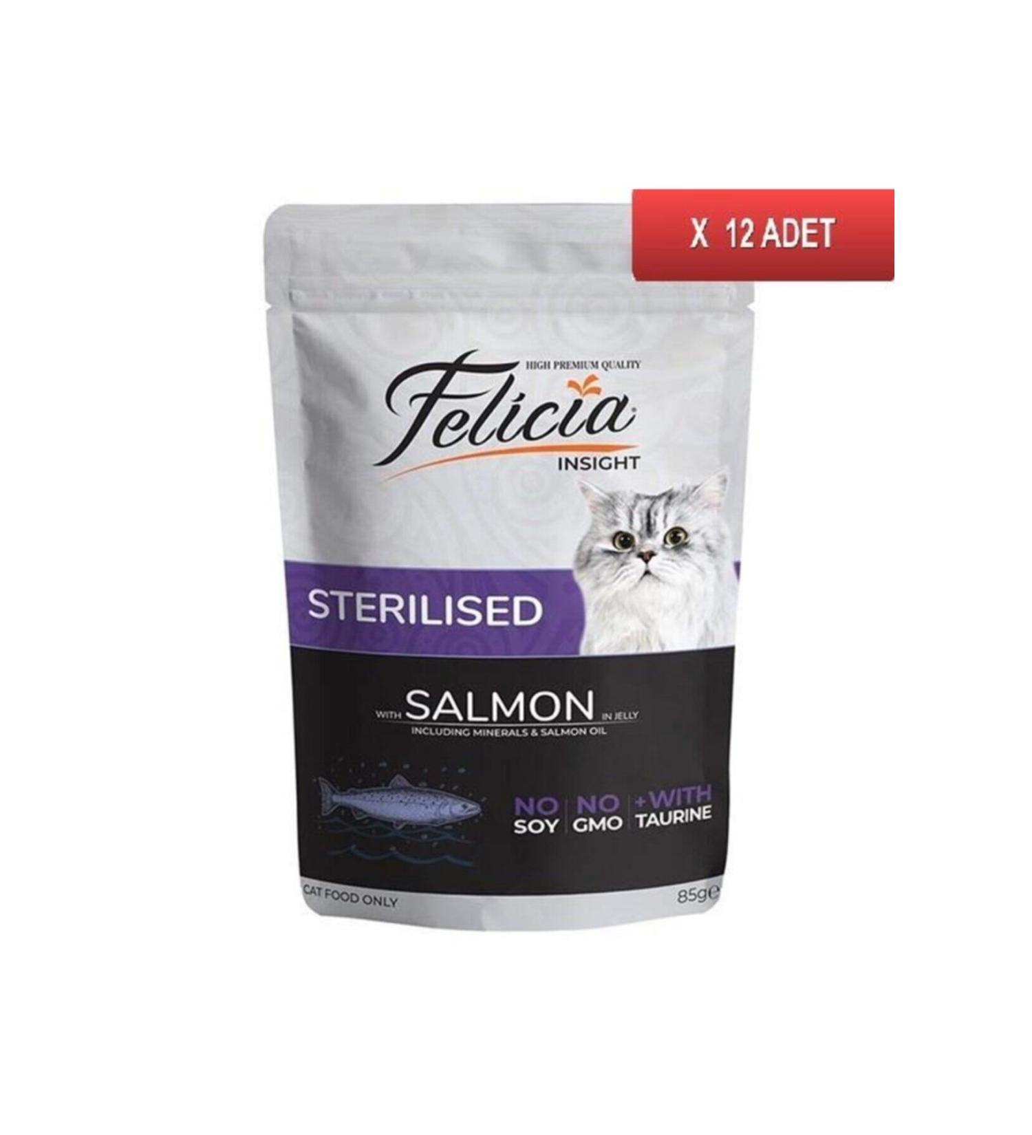Felicia Salmon Sterilized Cat Food 2 kg x 2 Pieces