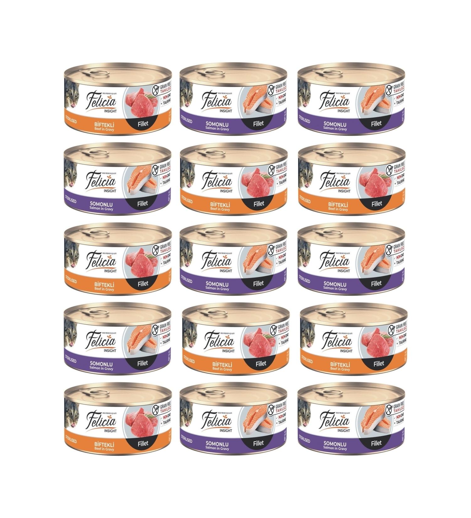 Felicia Salmon Sterilized Hypoallergenic Low Grain Cat Food 2 Kg