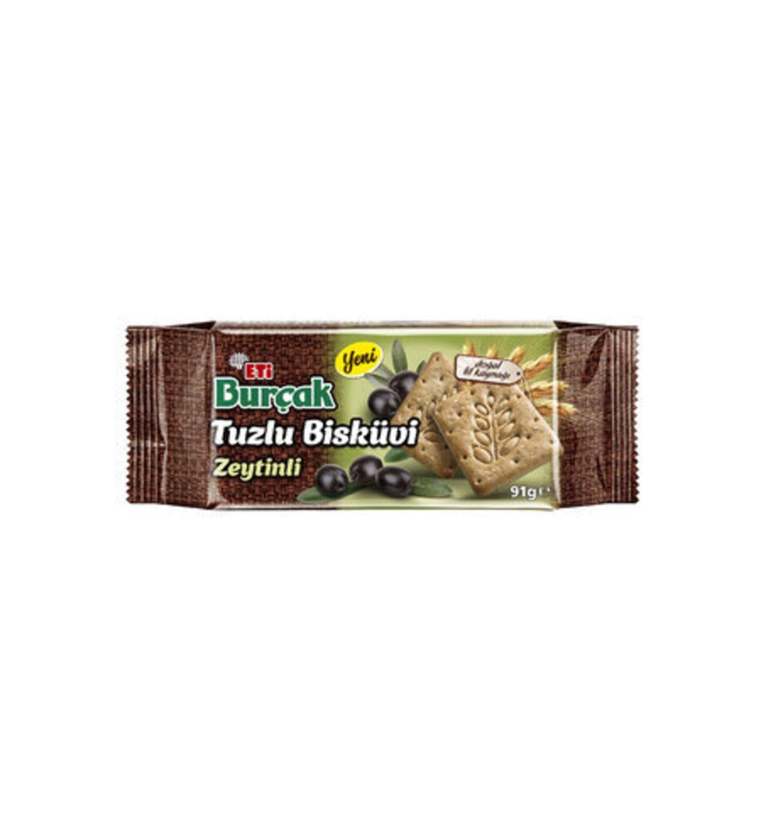 Eti Bur ak Salted Olive Biscuits 91 G (10 Pieces)