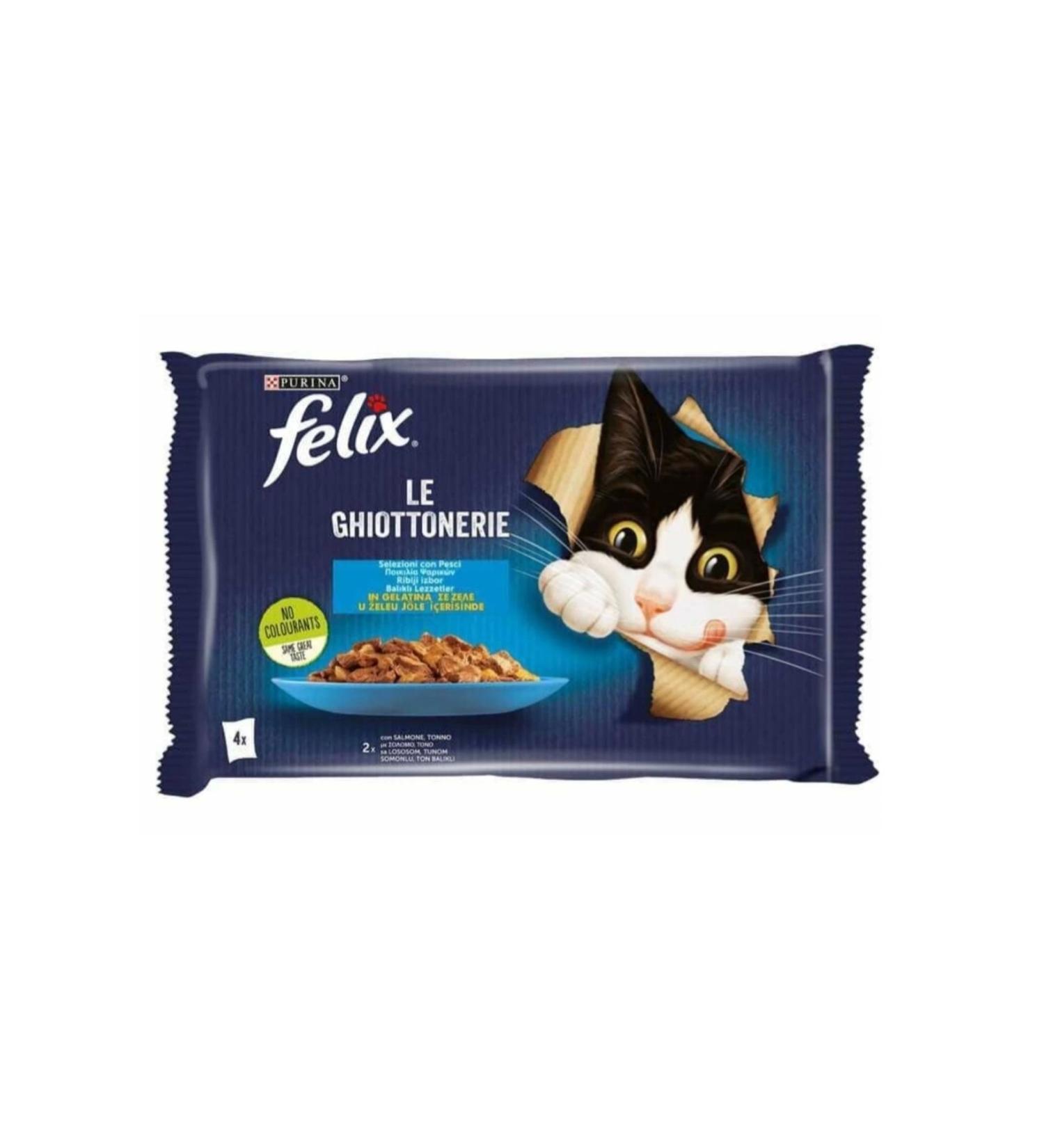 FELIX Adult Cat Canned Food with Salmon 26x85gr Skt: 01/25