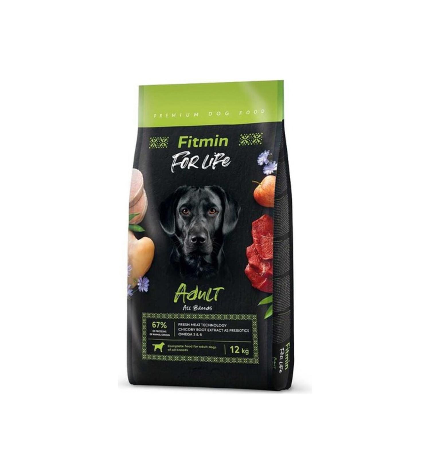Fitmin Forlife Adult Dog Food for All Breeds with Poultry 12kg