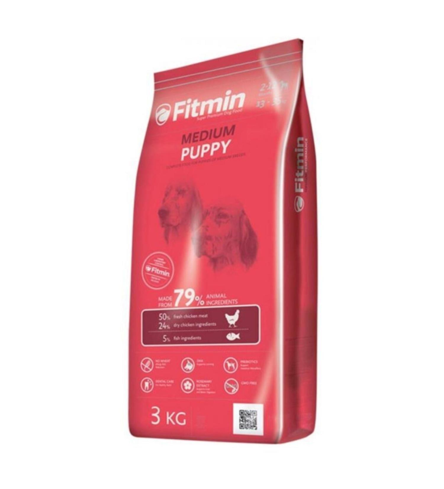 Fitmin Low Grain Medium Puppy Medium Breed Puppy Food 3 Kg