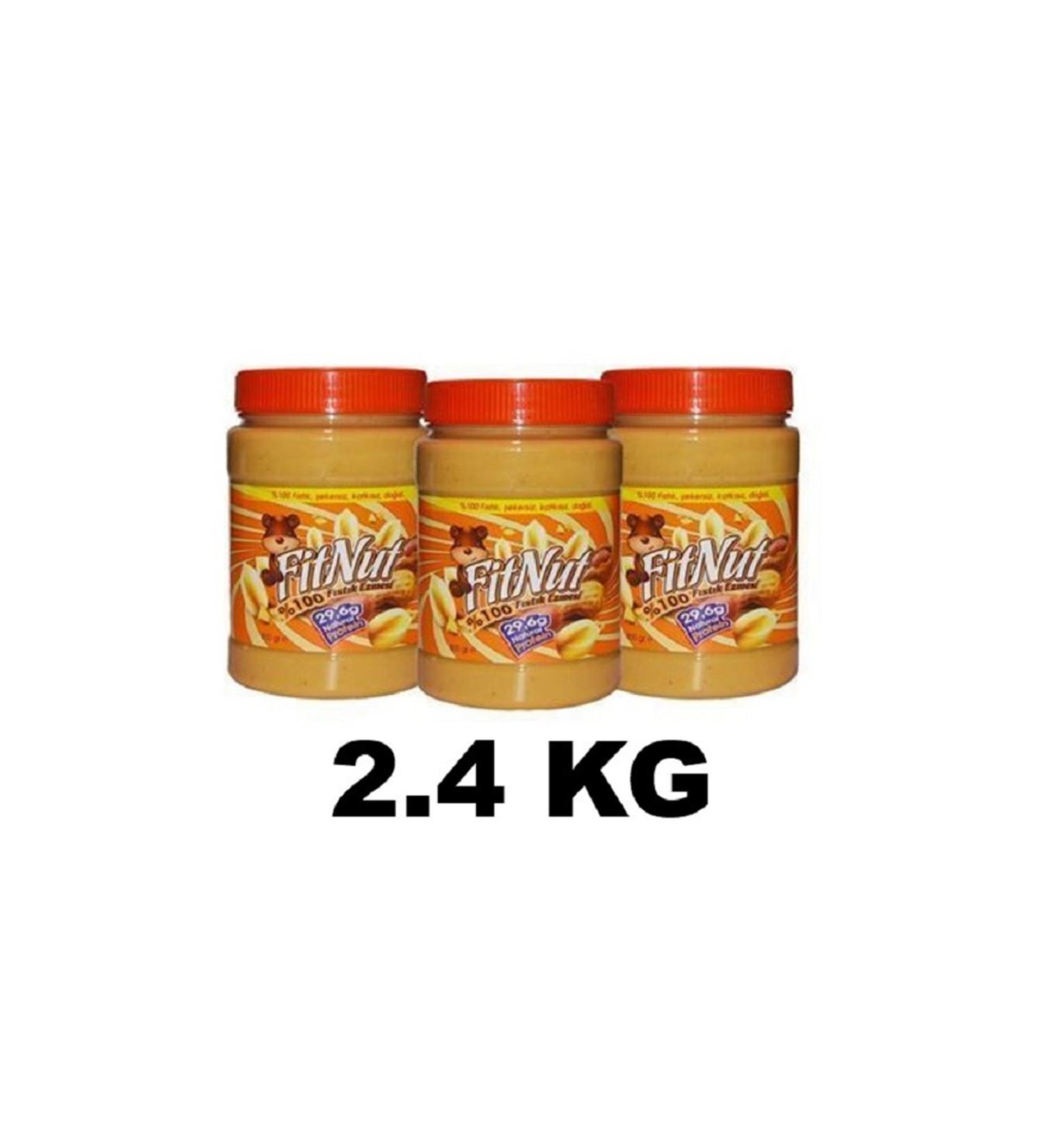 FitNut 100% Peanut Butter (3 X 800 GR - 2.4 kg)
