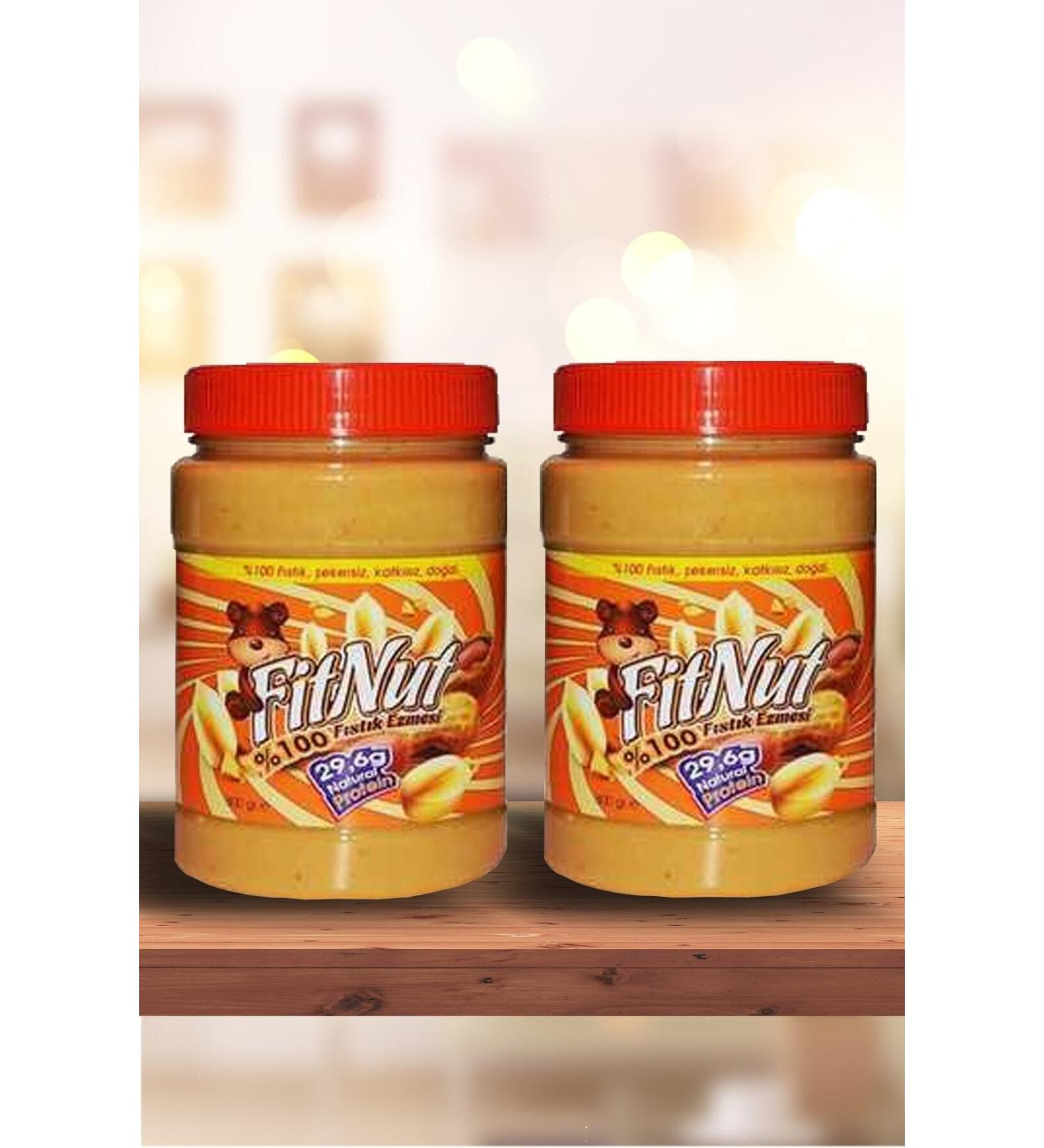 FitNut Natural Peanut Butter 800 gr X 2 pieces 1600 gr