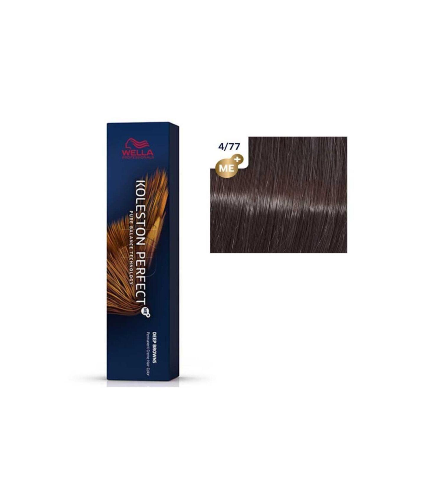 Wella Koleston Perfect Me Deep Browns Tube Color 4/77 Medium Intense Brunette Brown KeyProduct293