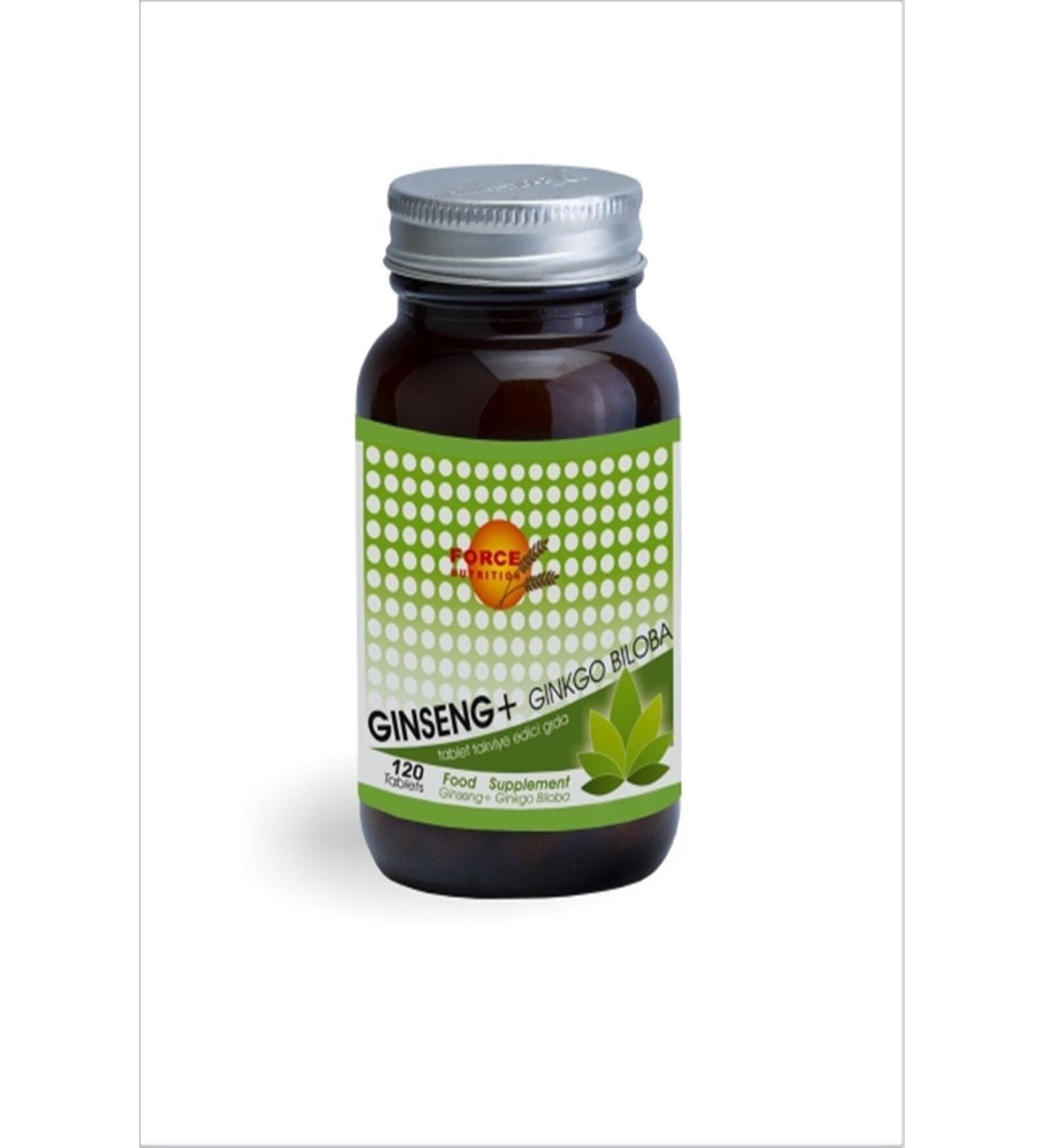 Force Nutrition Ginseng Ginkgo Biloba 120 Tablets