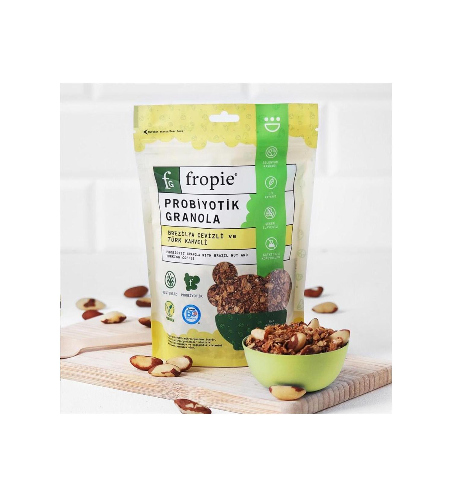FROPIE Almond Vanilla Granola and Probiotic Snack Bars