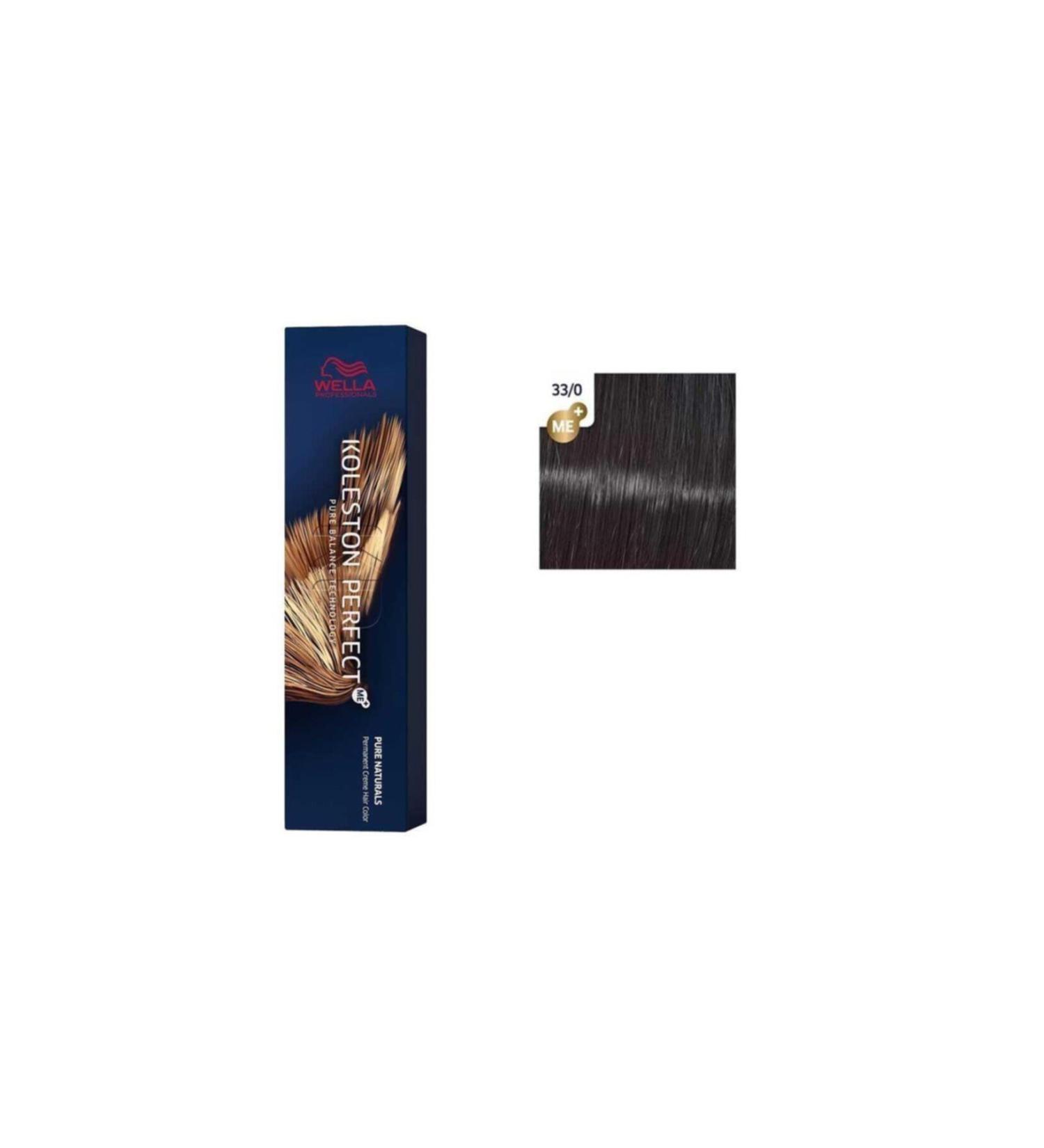 Wella Koleston Perfect Pure Naturals 33/0 Dark Intense Natural Chestnut Permanent Hair Dye 60ML GKProduct393
