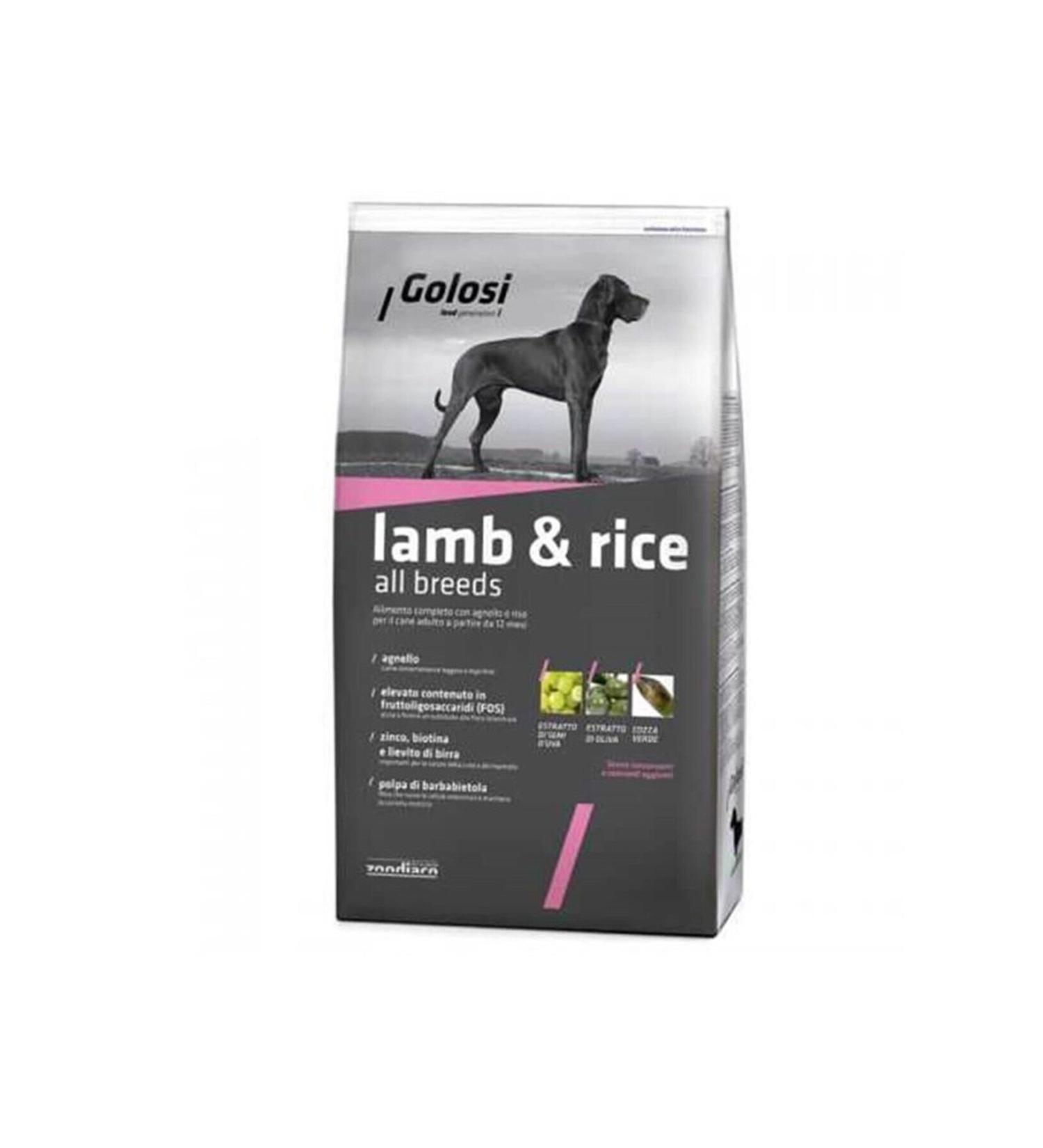 Golosi Grain-Free Lamb Meat and Potato Adult Dog Food 12 Kg - 34129