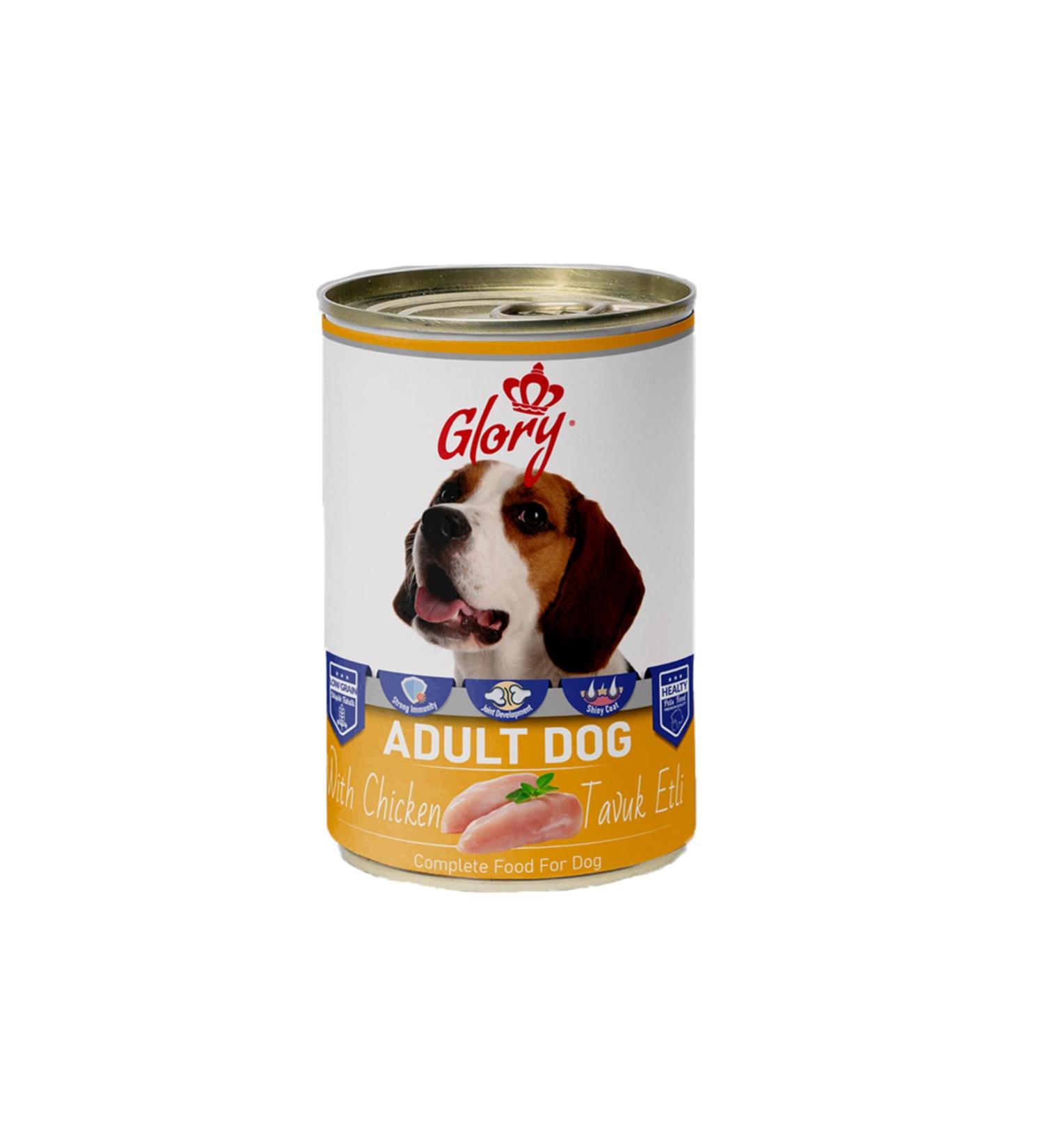 Glory Chicken Adult Dog Canned Food 400 Gr 12 Pieces