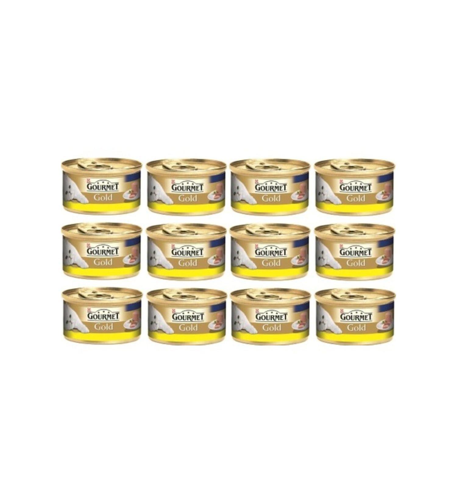 Gourmet Gold Adult Cat Canned Food with Minced Chicken 12x85 gr
