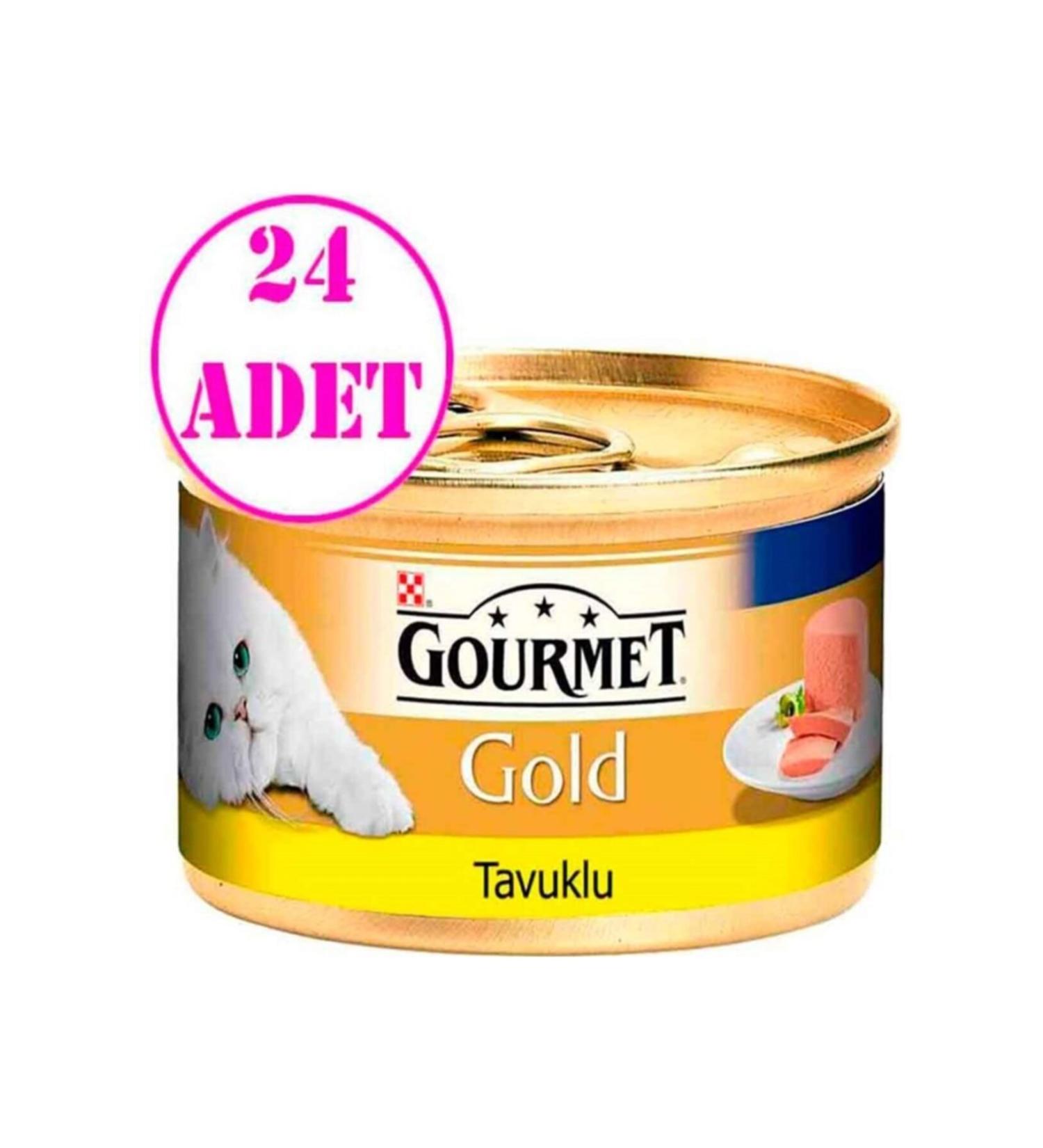 Gourmet Gold Canned Cat Food with Minced Chicken 85 Gr. 24 Pcs.