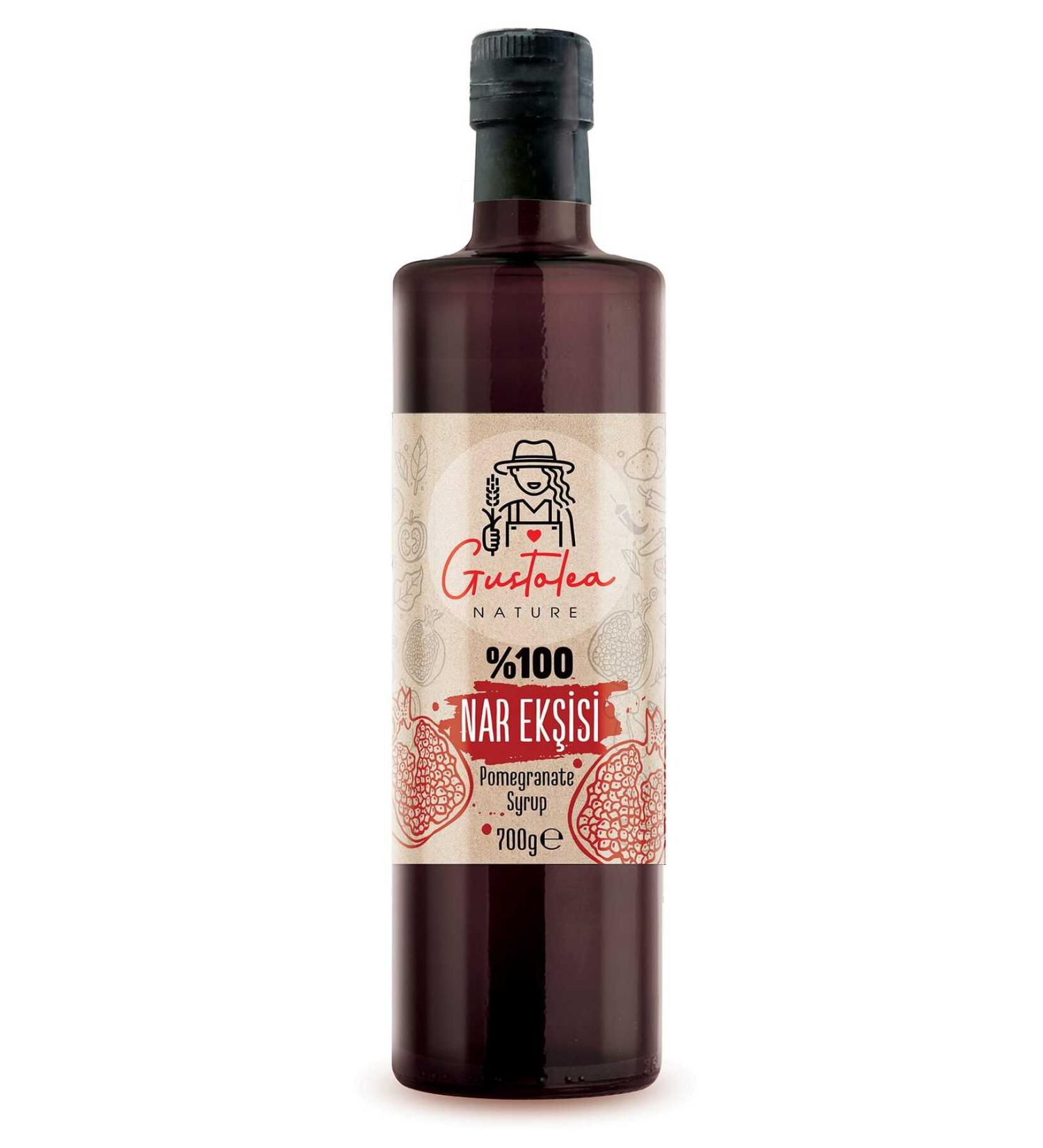 GN Gustolea Nature 0 Pomegranate Syrup 700g (HOME MADE ADDITIVE-FREE PRESERVATIVE-FREE BOILED IN THE CUP)