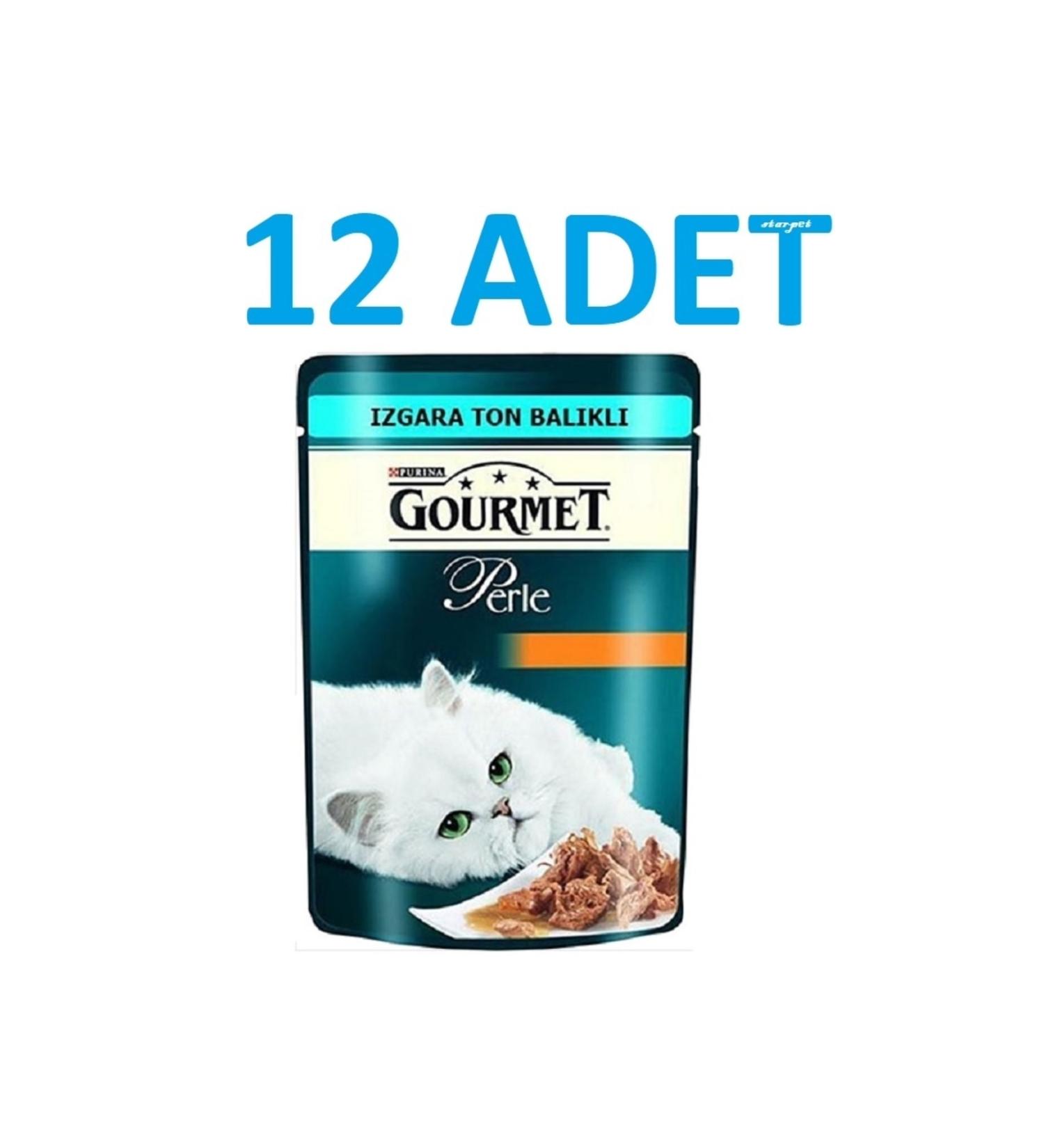 Gourmet Perle Grilled Tuna Wet Cat Food 85 gr X 12 Pouch