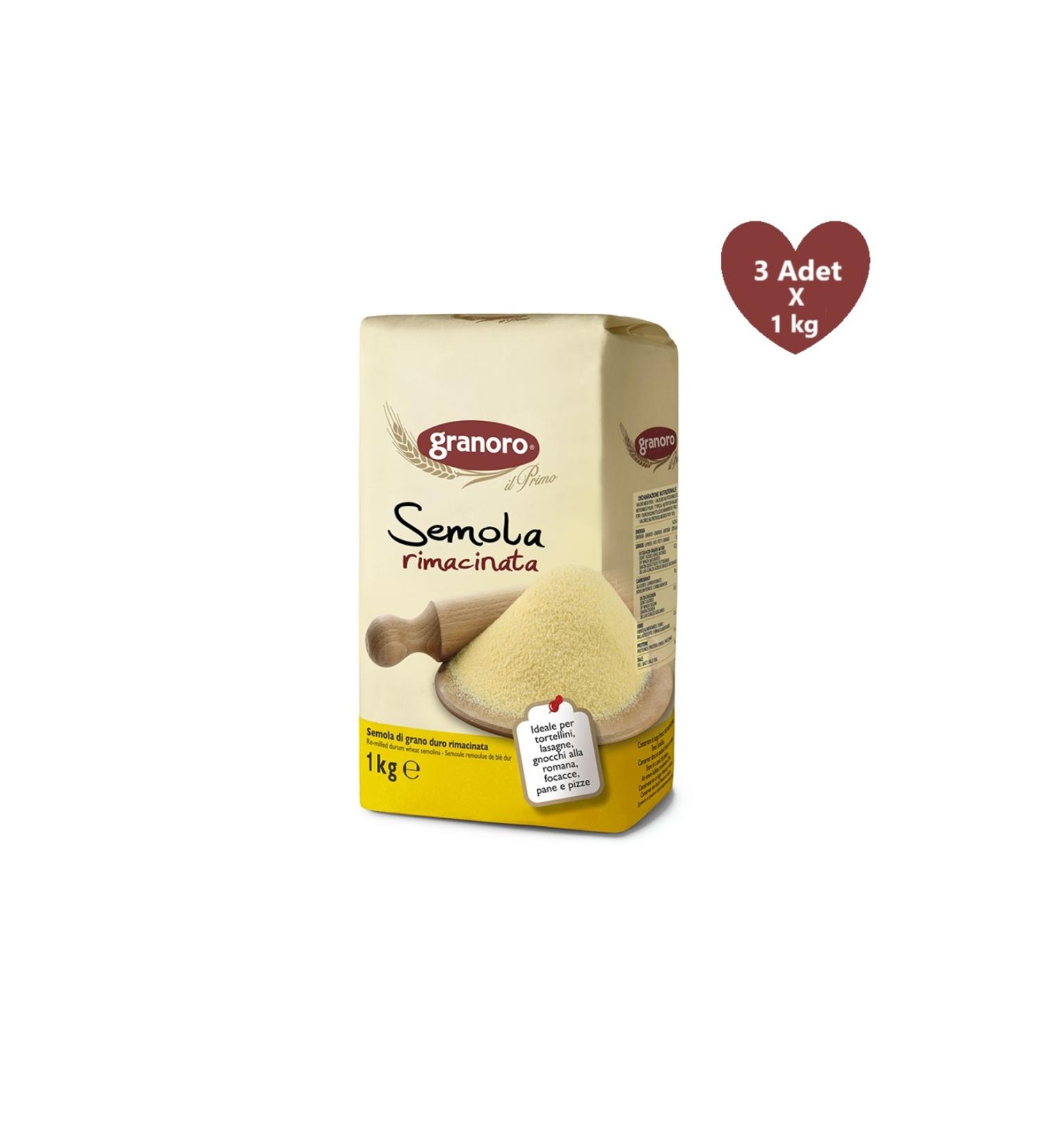 Granoro Semolina Durum Wheat Semolina 1 kg - Buy Online on GoSupps.com
