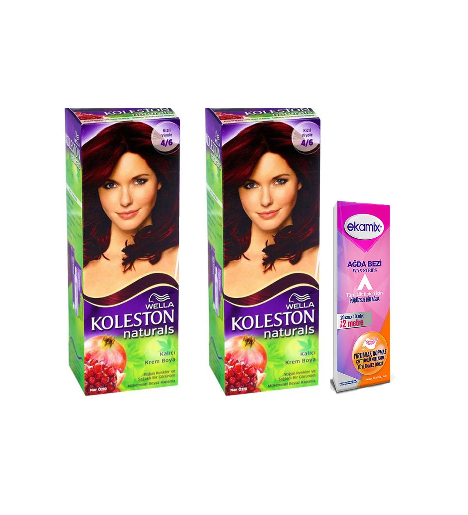 Wella Red Violet 2 Pieces Naturals Hair Dye 4-6