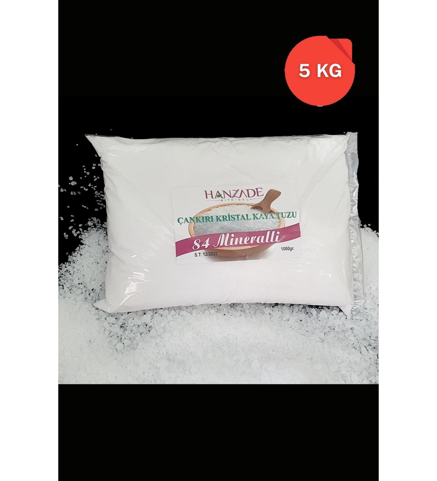 Hanzade Herbal 84 Mineral Natural ank r Crystal Powder Rock Salt 5 Kg - Buy Online on GoSupps.com