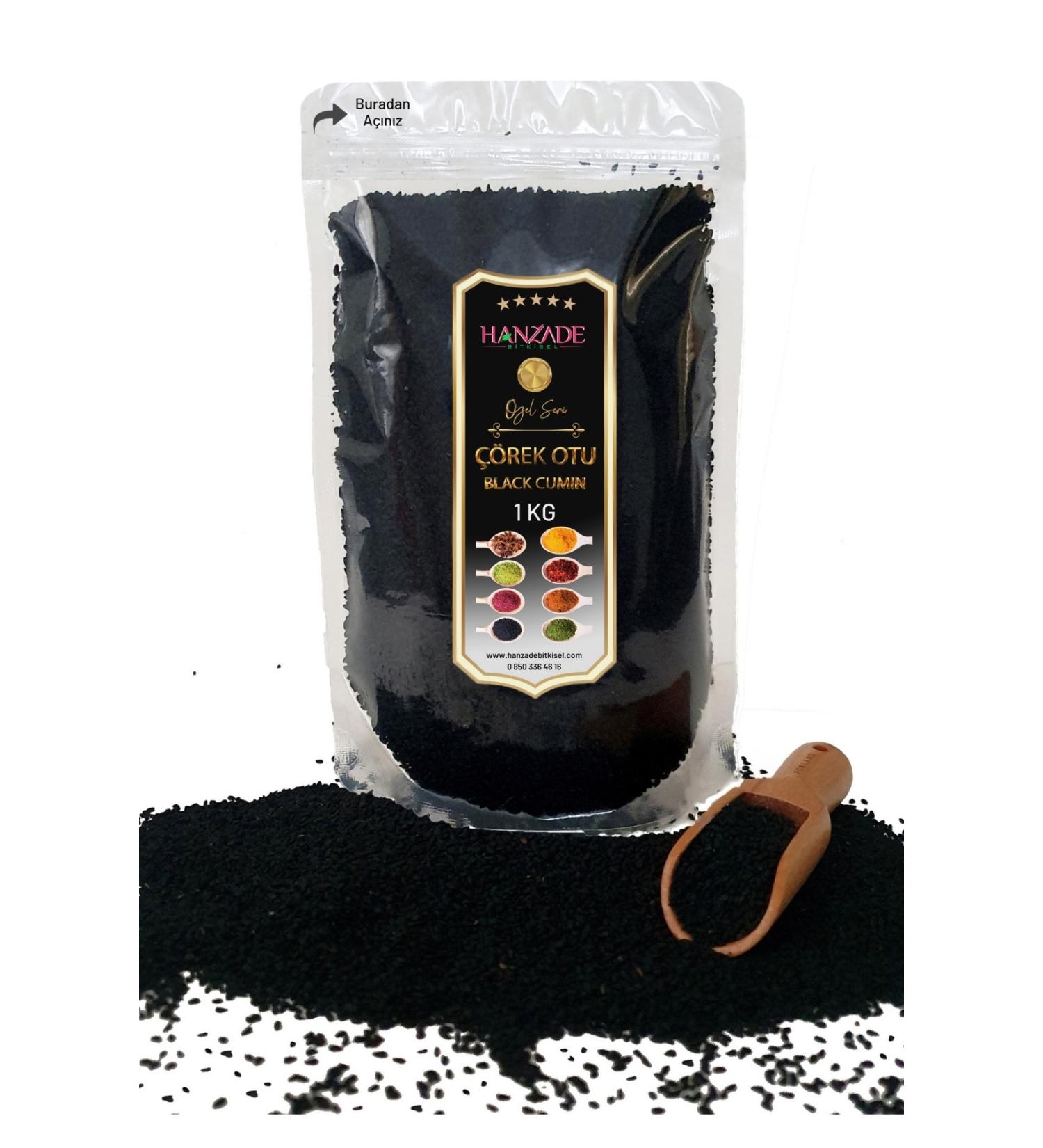 Hanzade Herbal Black Cumin Seed Grain 1 Kg - Buy Online on GoSupps.com