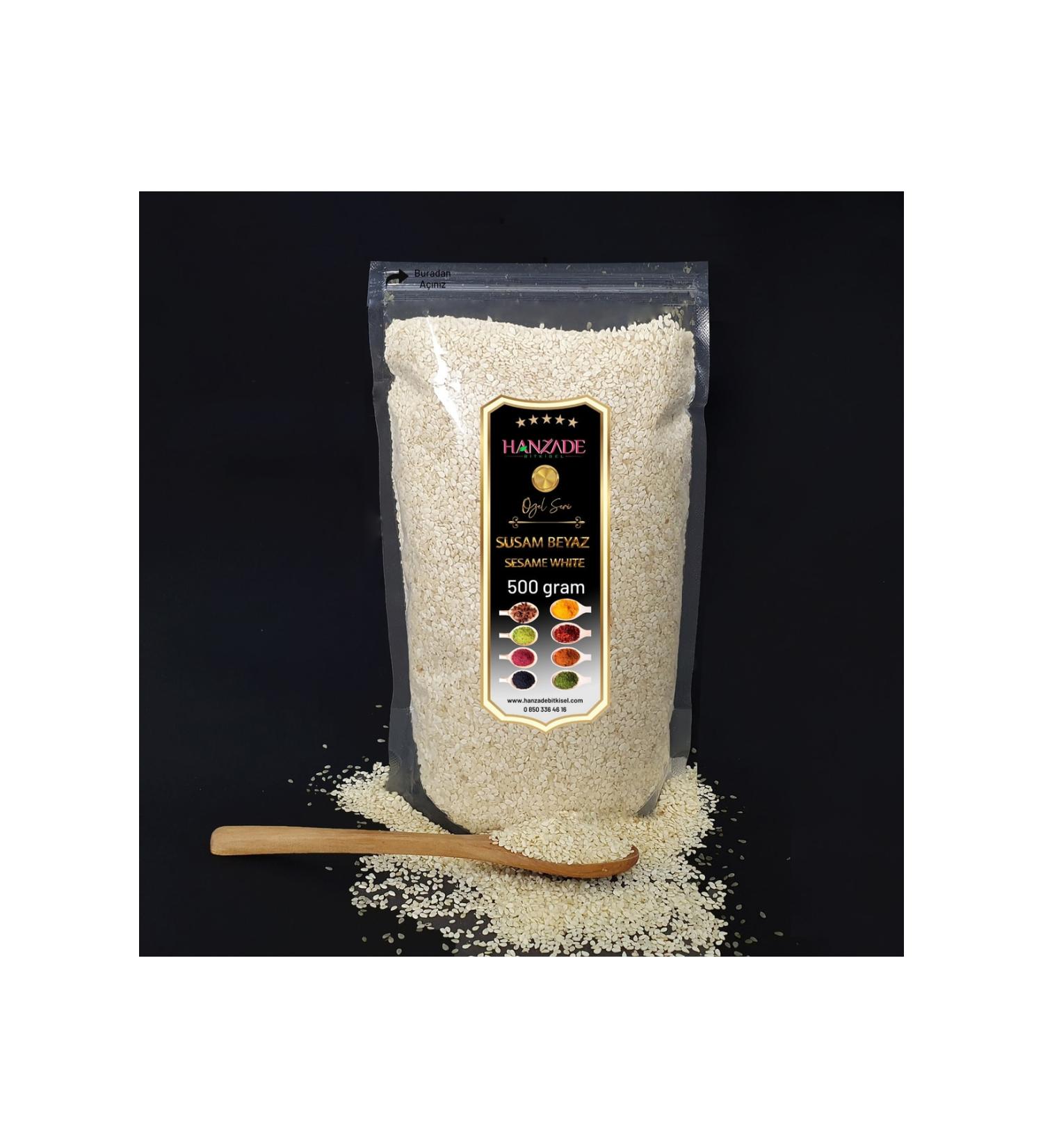 Hanzade Herbal White Sesame 500 Gr - Buy Online on GoSupps.com