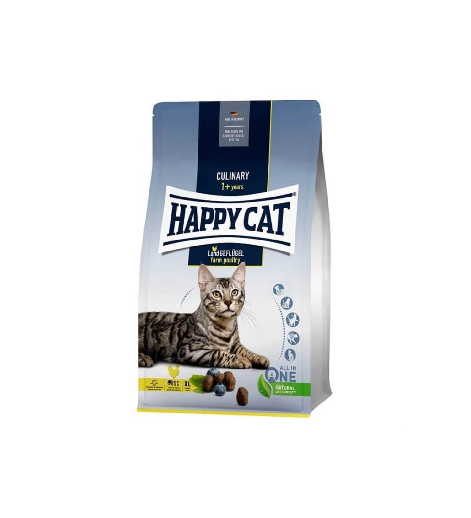 Happy Cat Culinary Land Gefl gel Poultry Adult Cat Dry Food 4 Kg