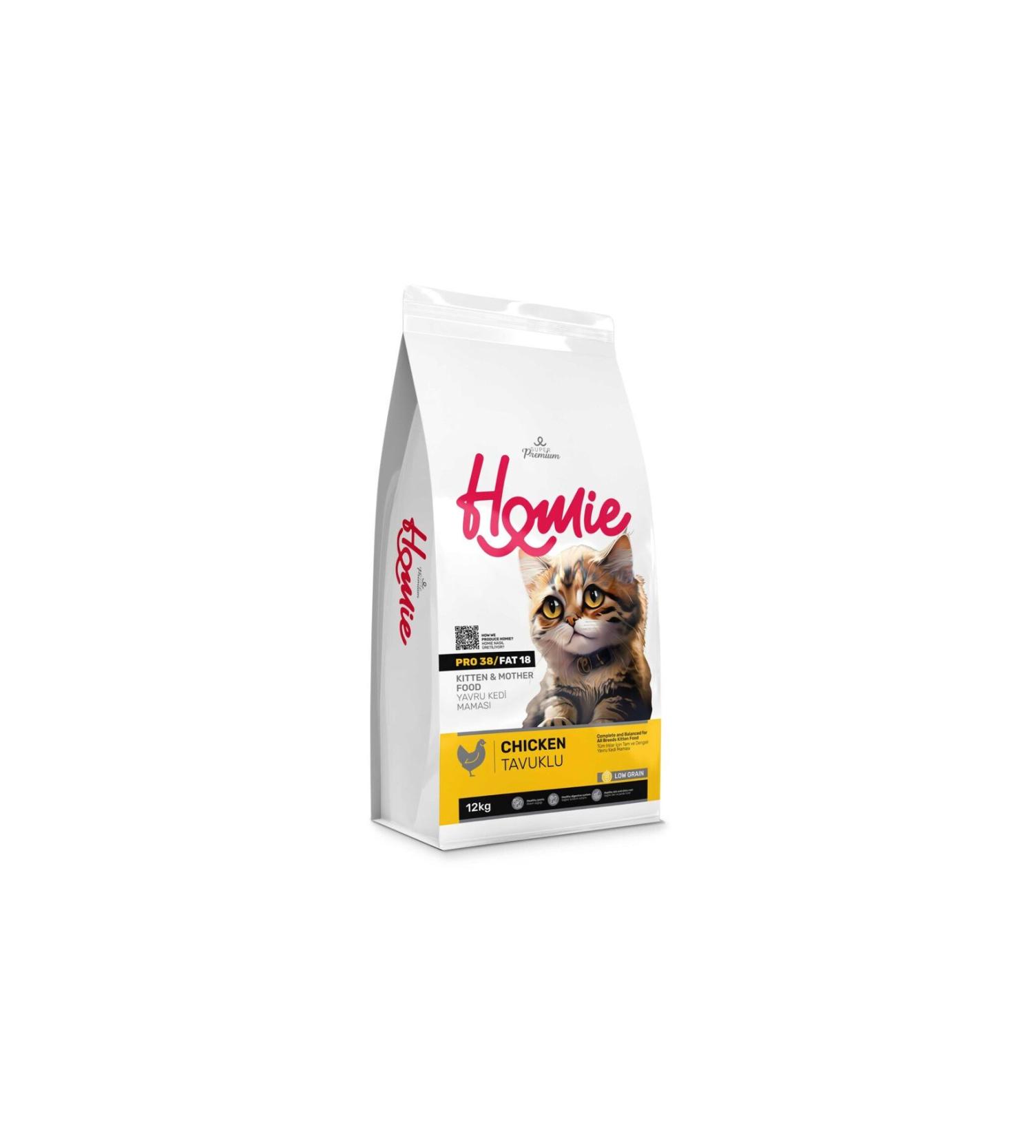 HEMPAT Homie Super Premium Pet Food-Low Grain Lamb and Rice Adult Cat Food-12 kg
