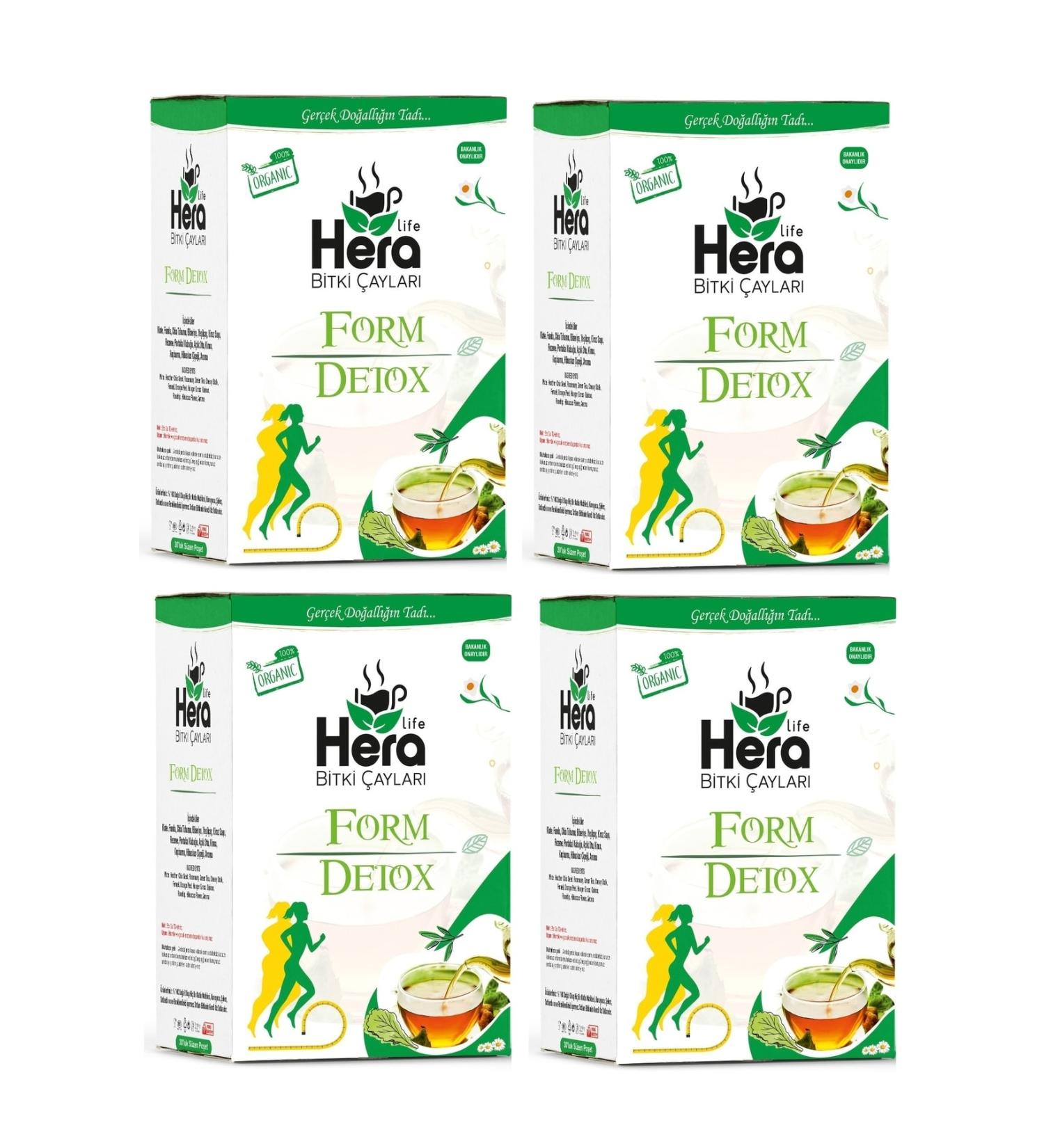 Hera Life Form Detox 30 Filtering Tea Bag 4 Boxes