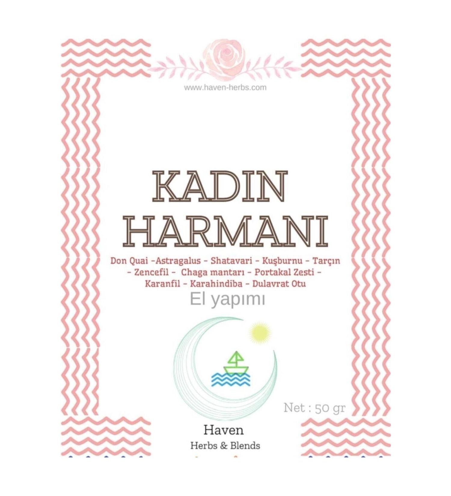 Haven Herbs & Blends Women's Blend - Special Mix Natural Herbal Tea 50 Gr