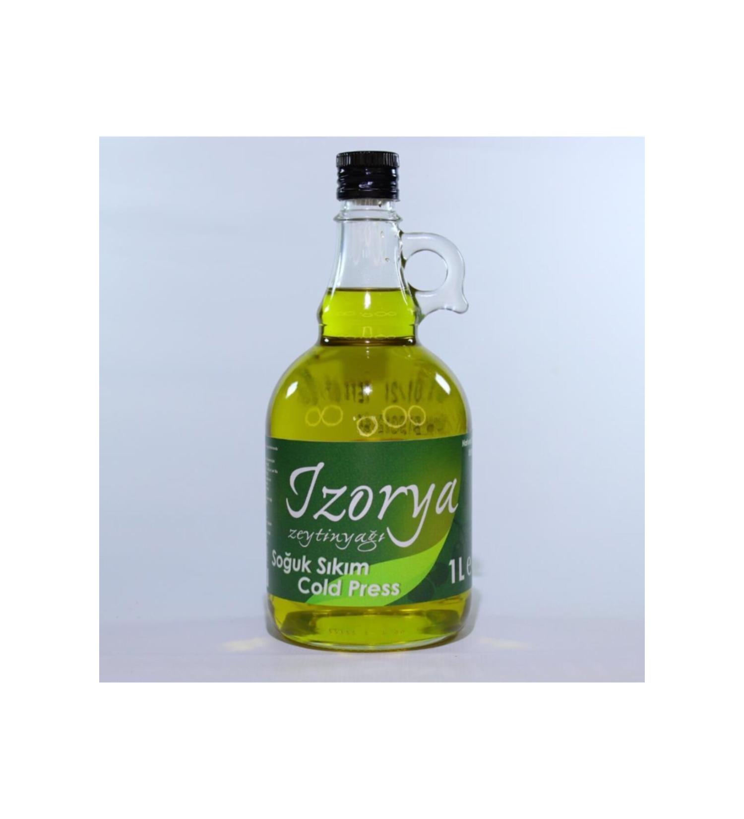 Izoria Natural Extra Virgin Olive Oil Gallon Glass Bottle 1 Liter