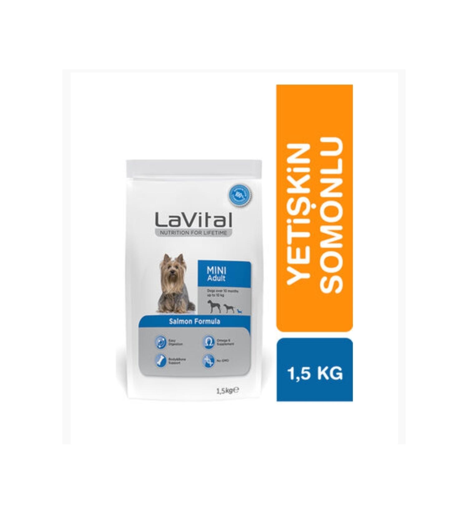 La Vital LaVital Small Breed Adult Dry Dog Food (Mini Adult) Salmon 1.5 Kg