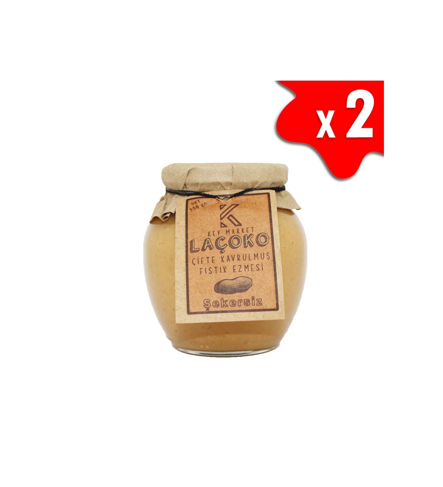 LA OKO 700 Grams Sugar-Free Additive-Free Gluten-Free Vegan Natural Double Roasted Peanut Butter