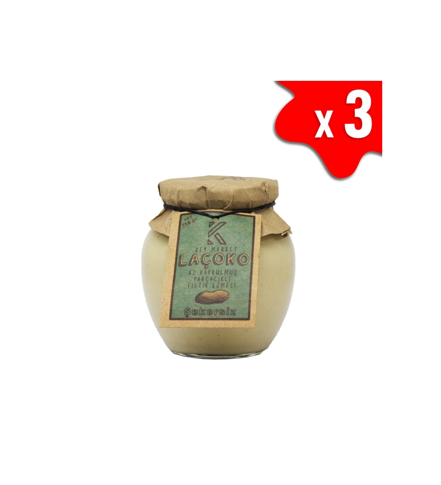 LA OKO 1050 Grams Sugar-Free Additive-Free Gluten-Free Vegan Natural Double Roasted Peanut Butter