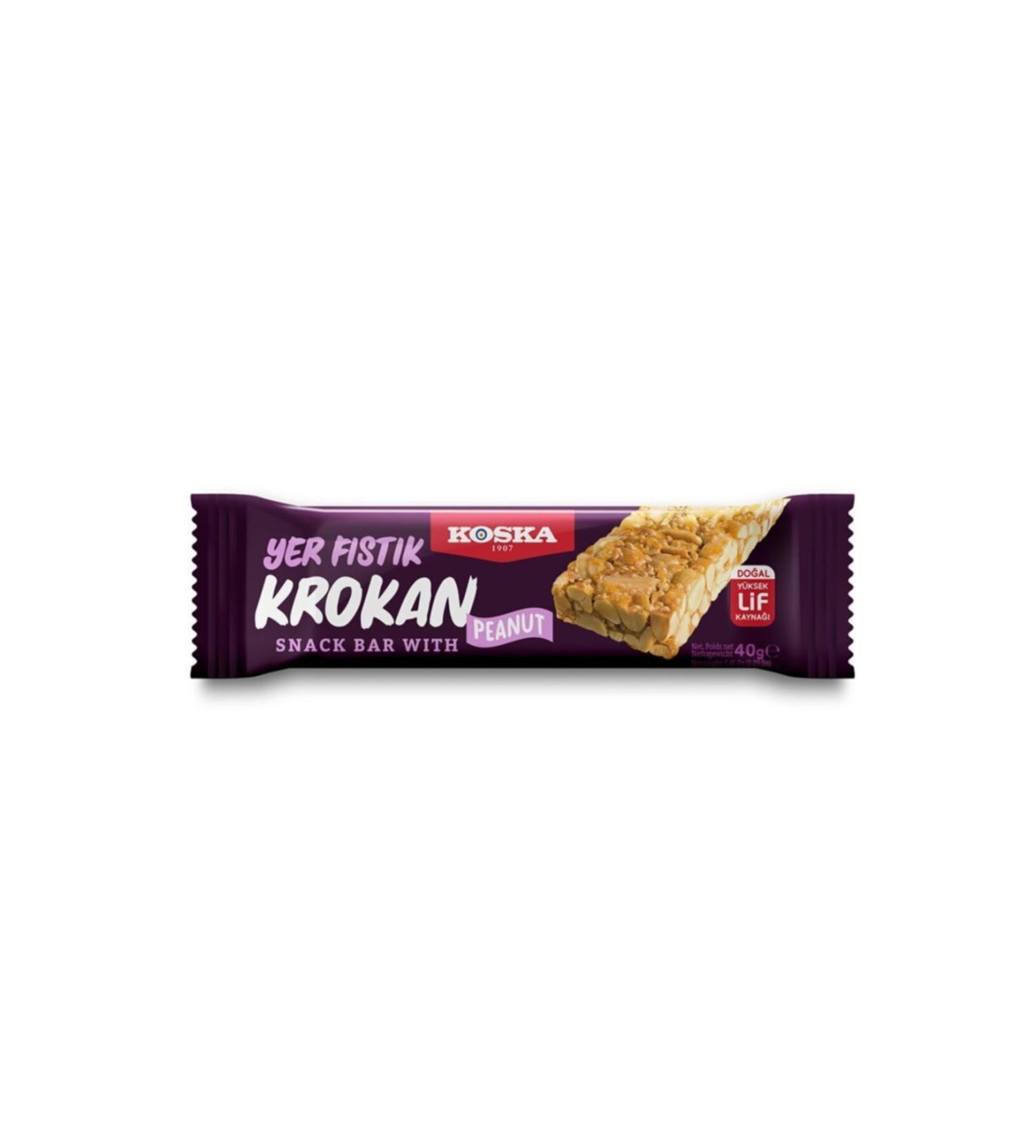 Koska 40 gr Peanut (AMERICAN) Croquant 12 Pieces