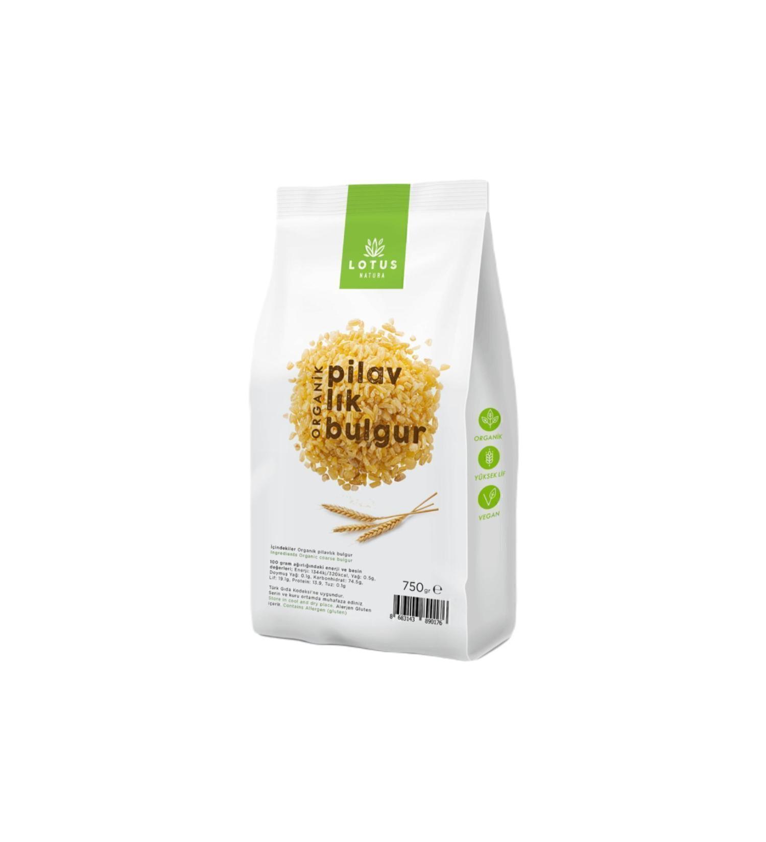 Lotus Natura Organic Bulgur for Rice 750 gr - Buy Online on GoSupps.com