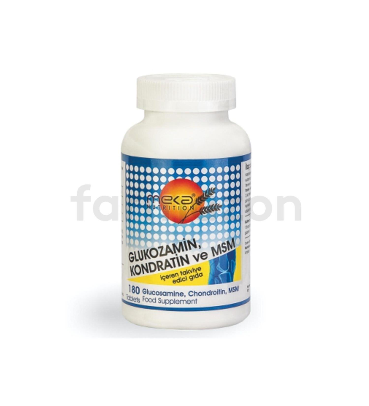 Meka Nutrition Glucosamine Chondraitin Msm 180 Tablets