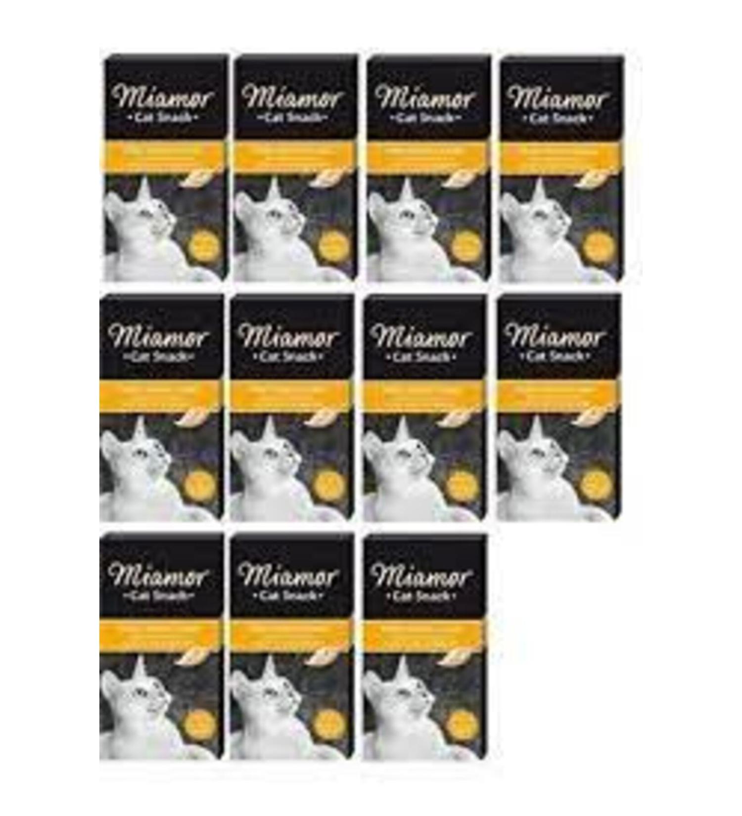 Miamor Cream Malt Extract Liquid Cat Reward Food 6x15 gr