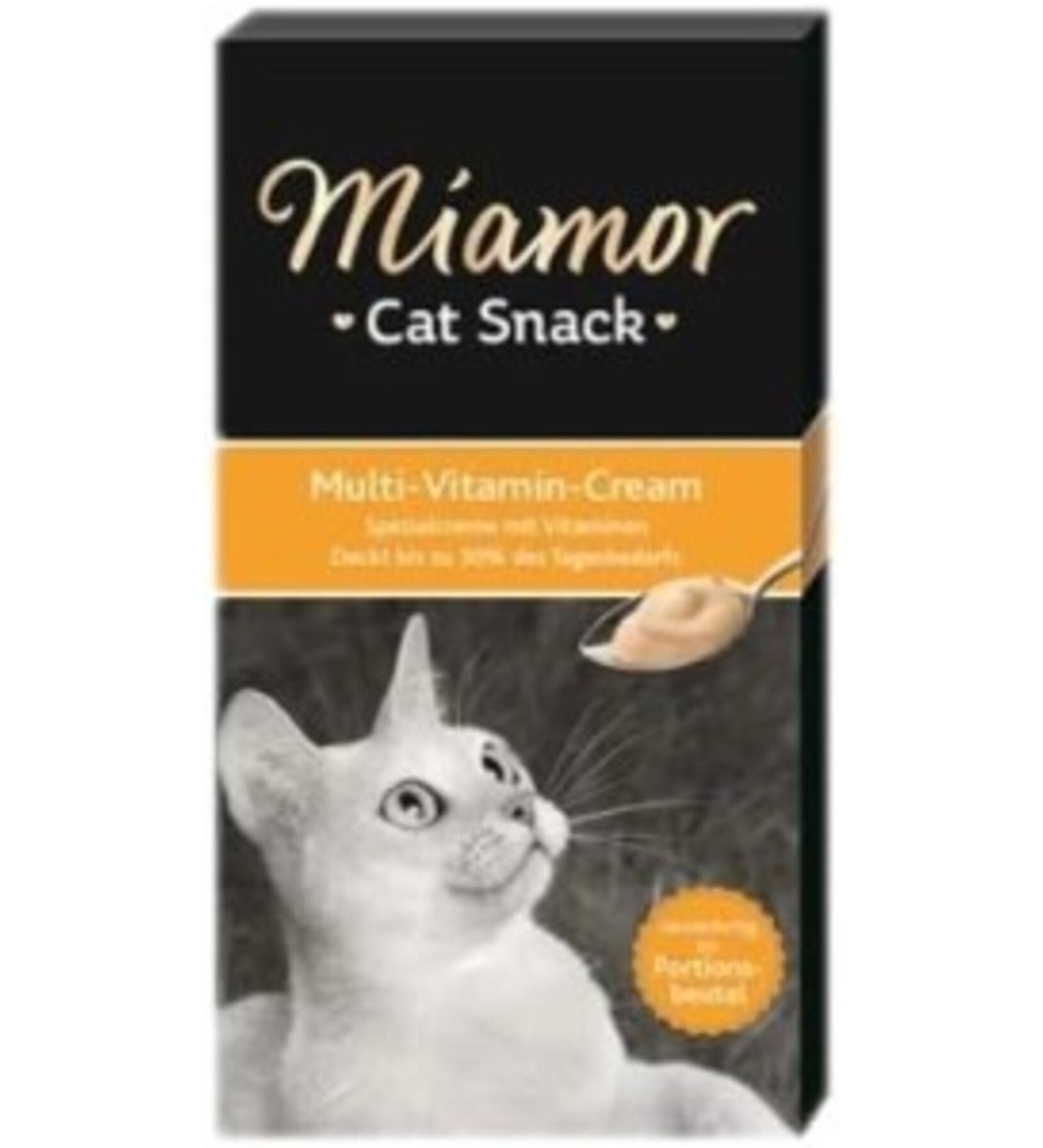 Miamor Cream Multivitamin Liquid Cat Reward Food 6x15 gr
