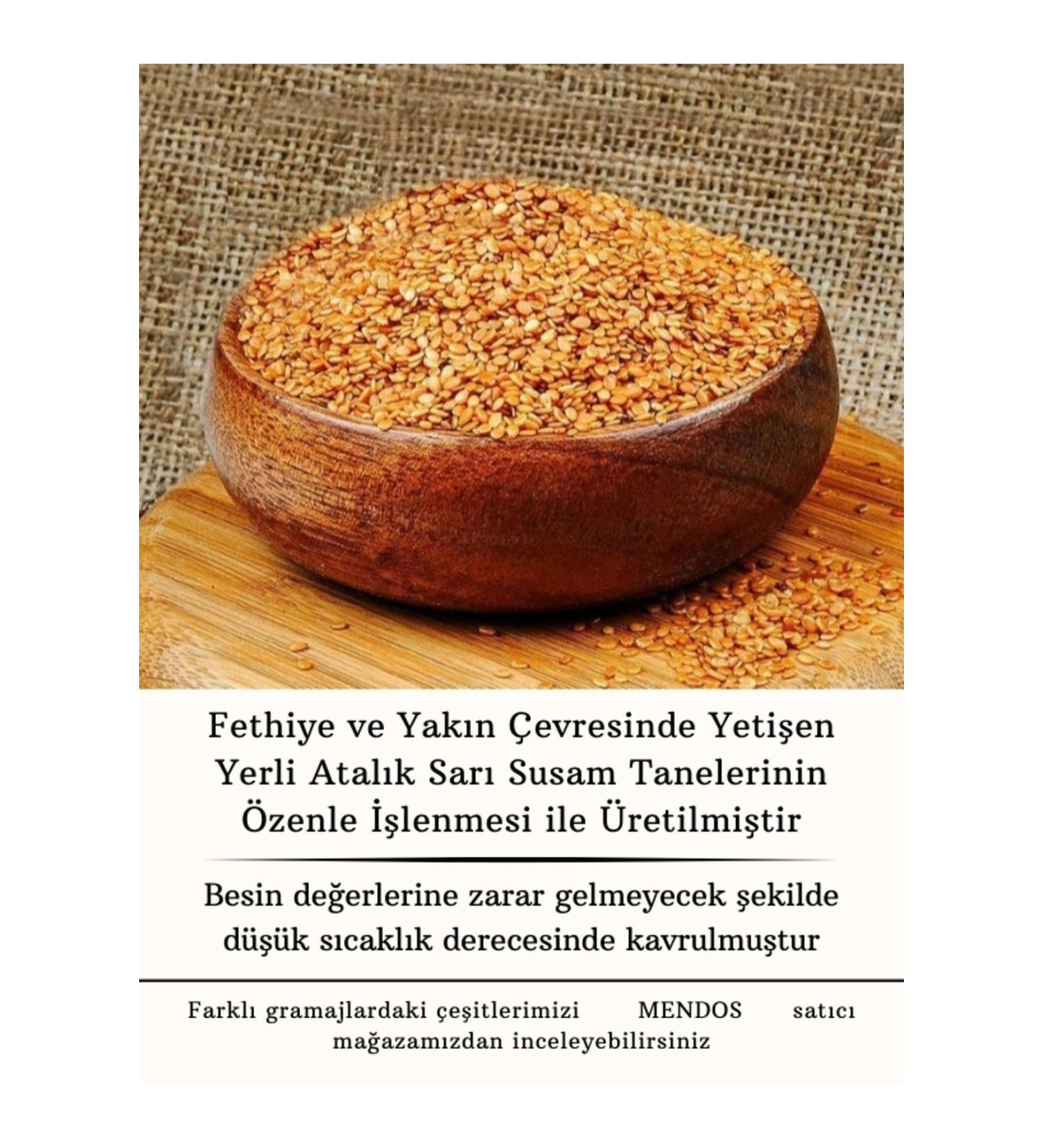 MENDOS Roasted Local Fethiye Golden Sesame - 1 Kg