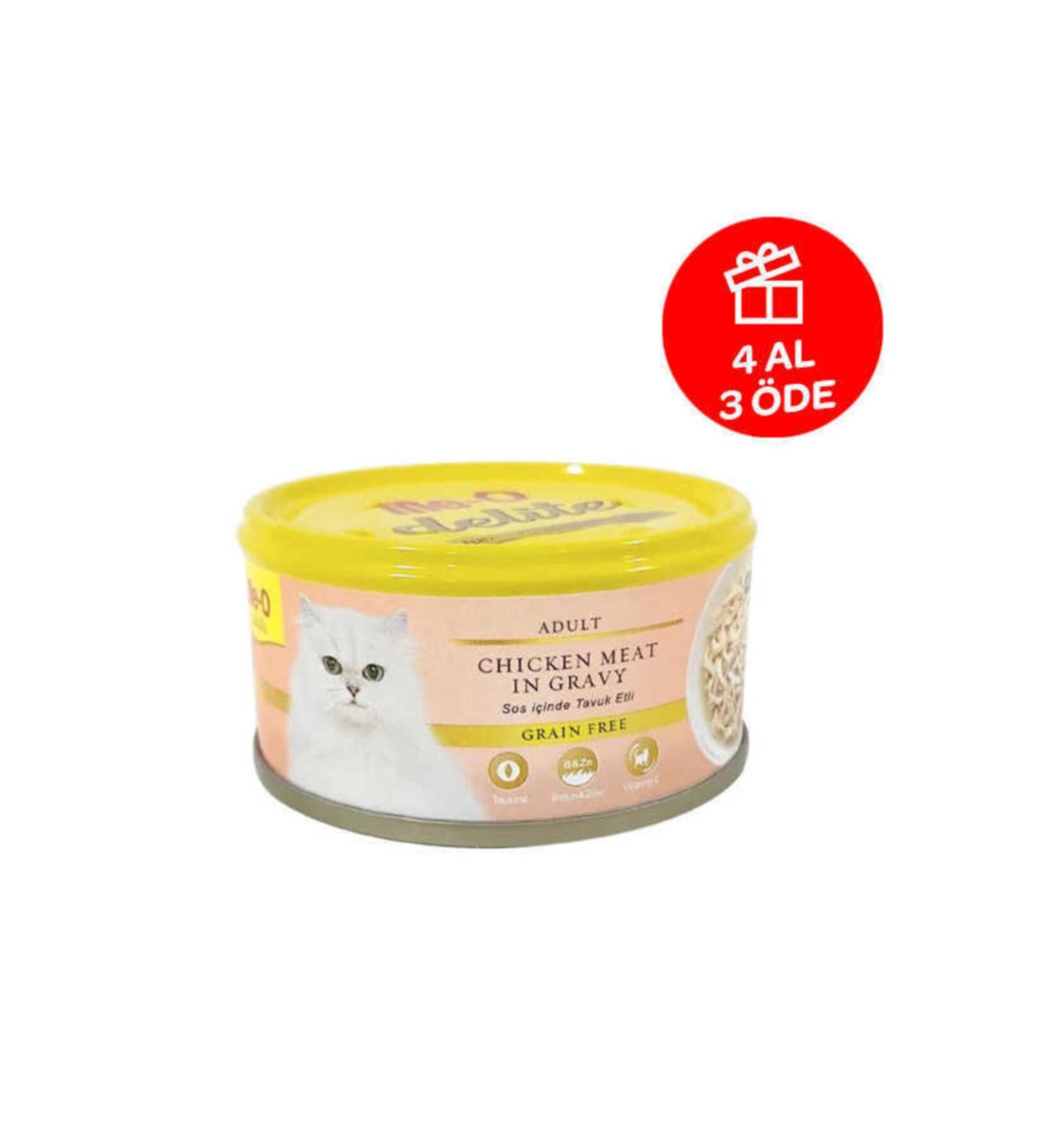 me-o Delite Goat Milk Tuna Grain-Free Paste Kitten Canned Food 80gr 12 Pieces