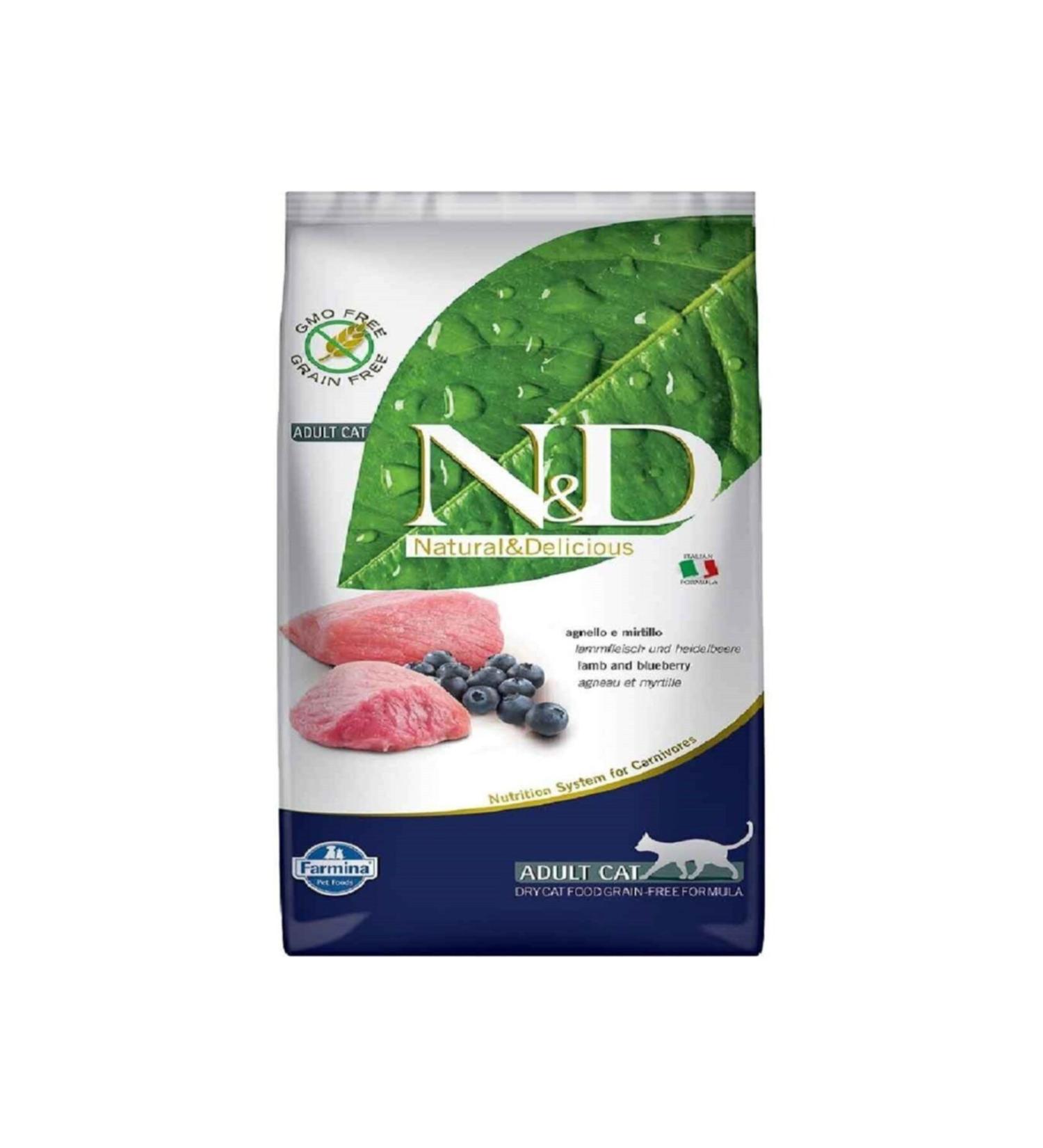 N & D Lamb Blueberry Grain Free Cat Food 5 kg