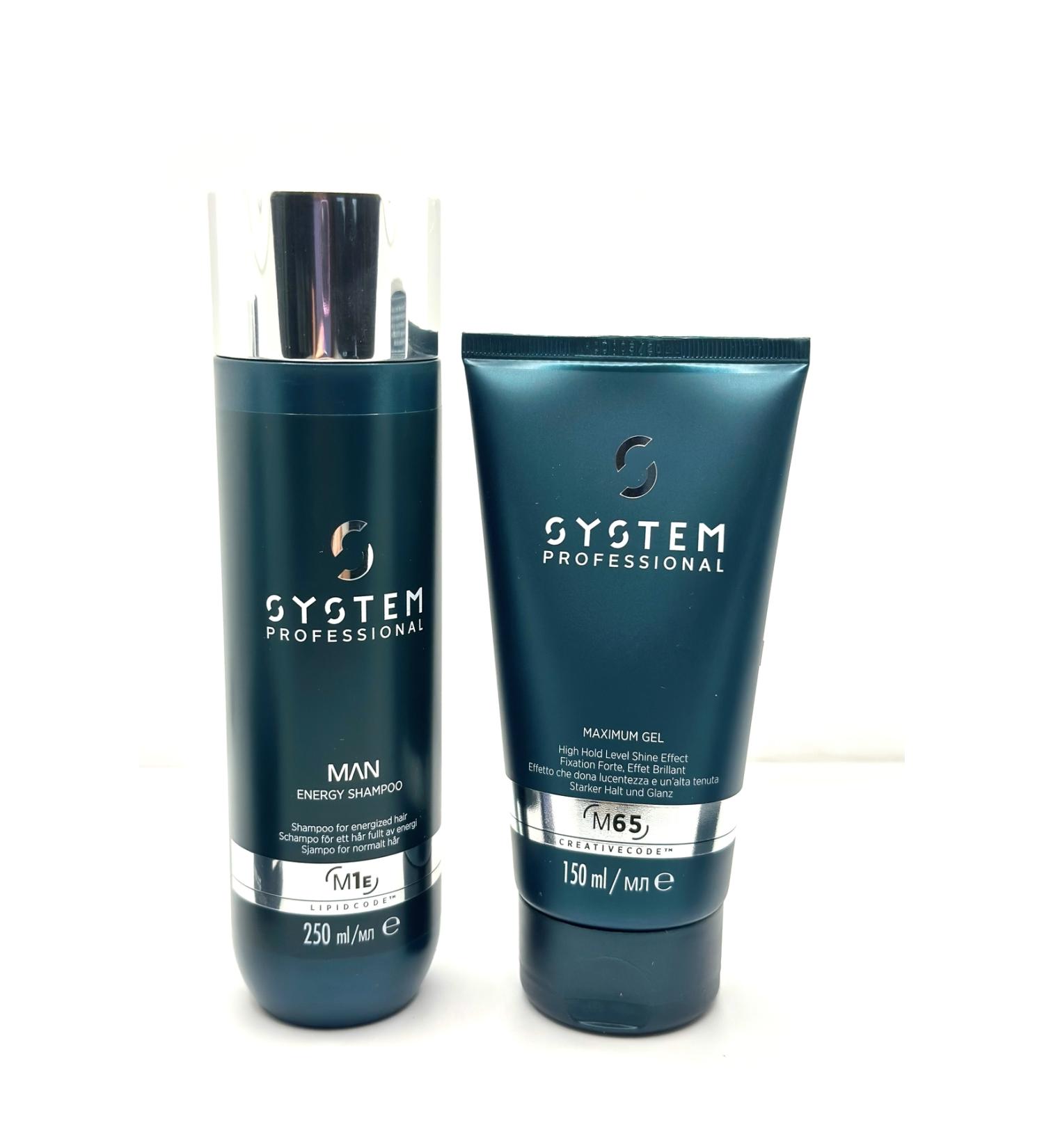 System Professional Wella System Professional Man Nourishing Shampoo for Men 250 ml and Hair Gel 150 ml CYT7974646