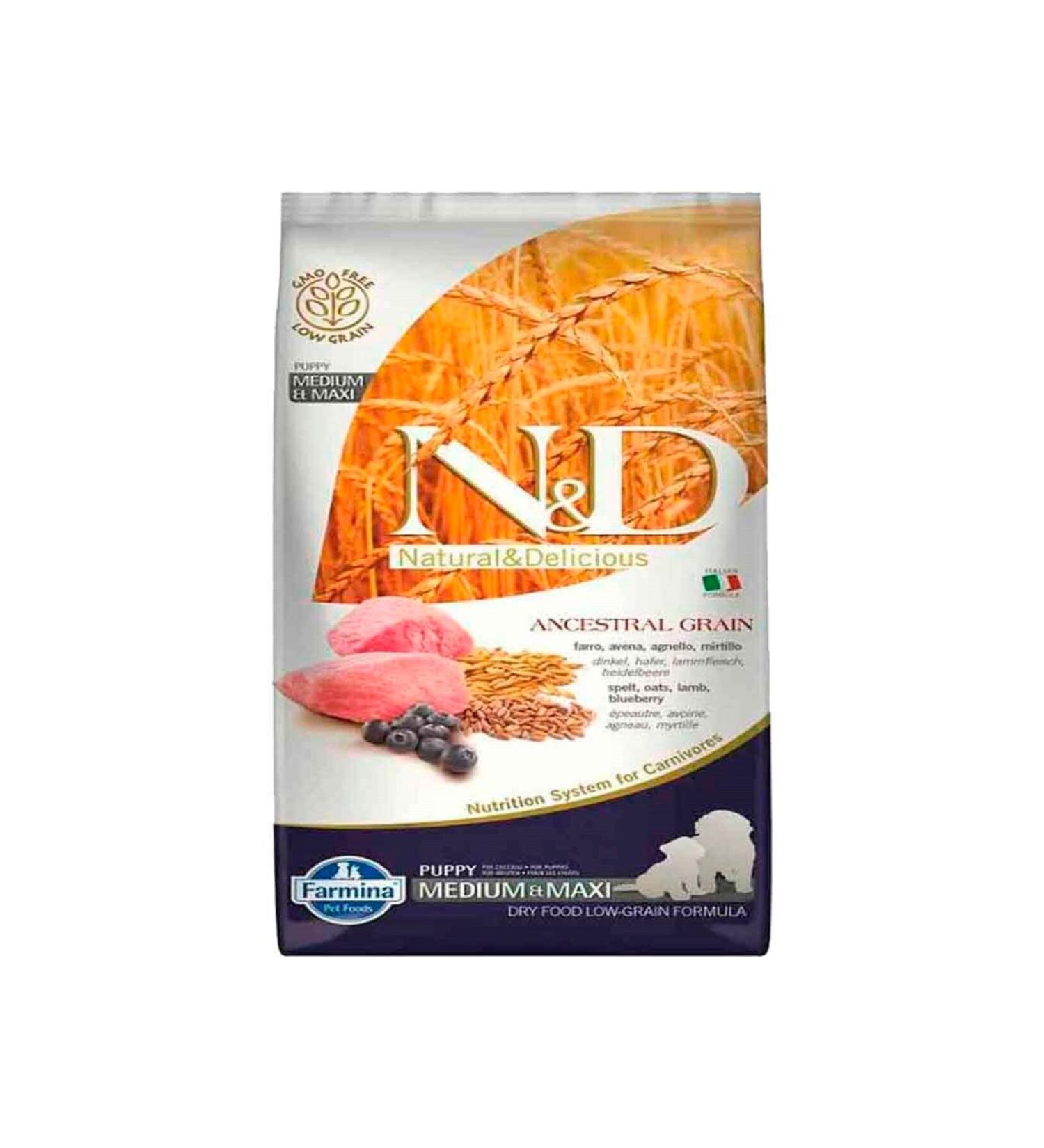 N & D Nd Low Grain Lamb Medium Maxi Puppy Food 2.5 Kg