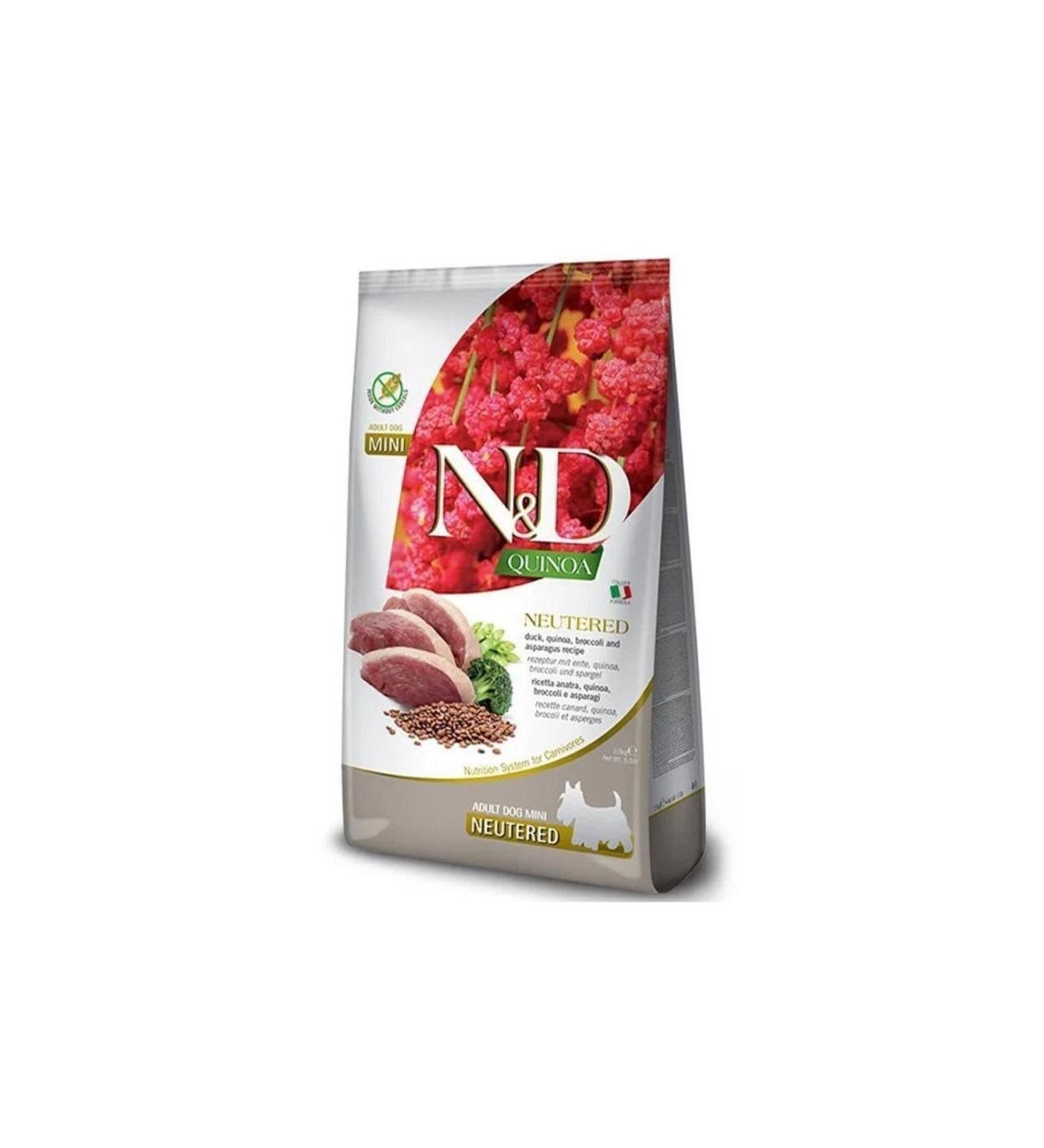 N & D Quinoa Duck Broccoli Asparagus Sterilized Dog Food 2.5 Kg
